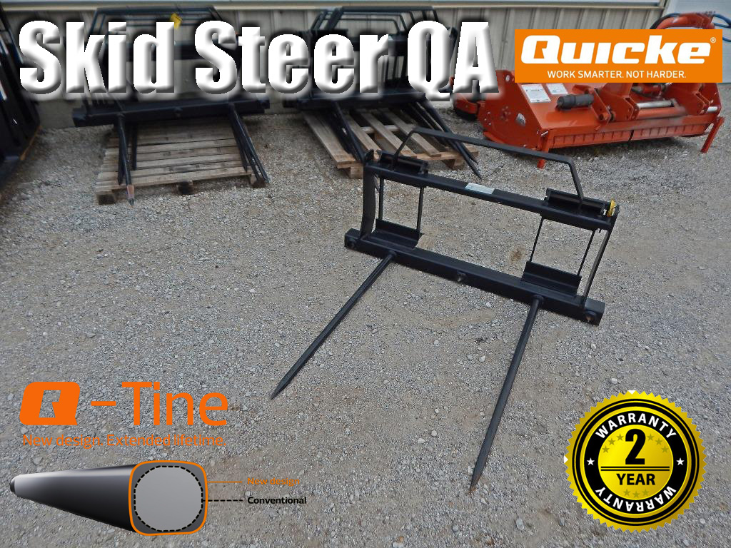 Hay Spear Attachment Fits Euro Global Quicke Loader – Skid Steer