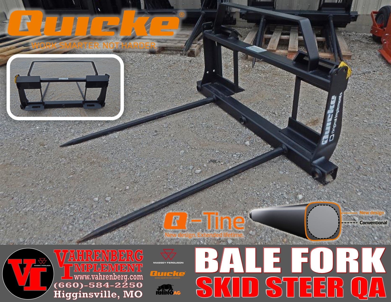 2026 Alo Quicke Skid Steer Double Bale Spear