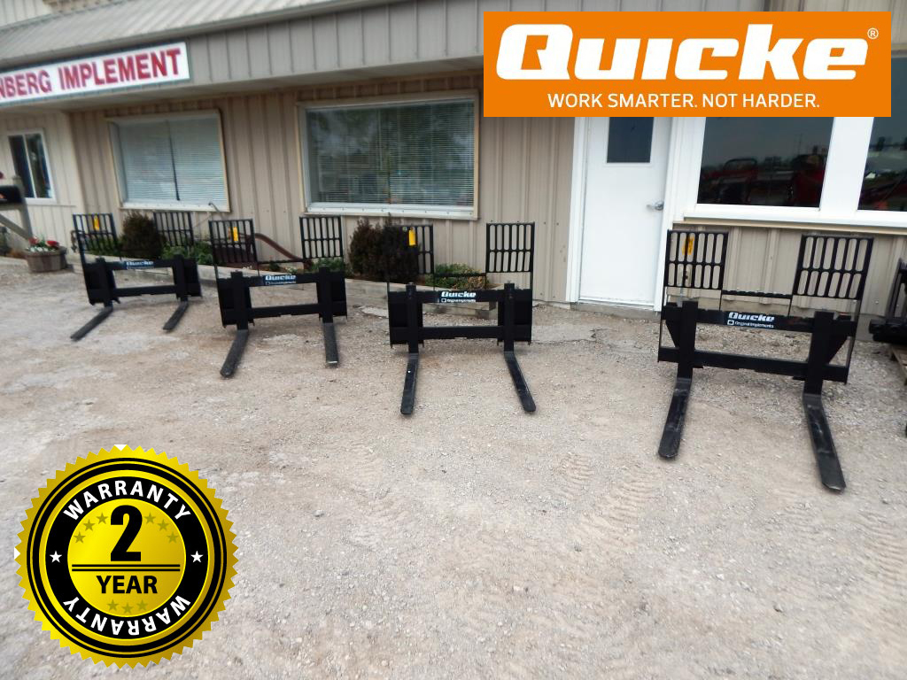 2025 Alo Quicke 1760# Skid Steer Quick Attach Pallet Fork