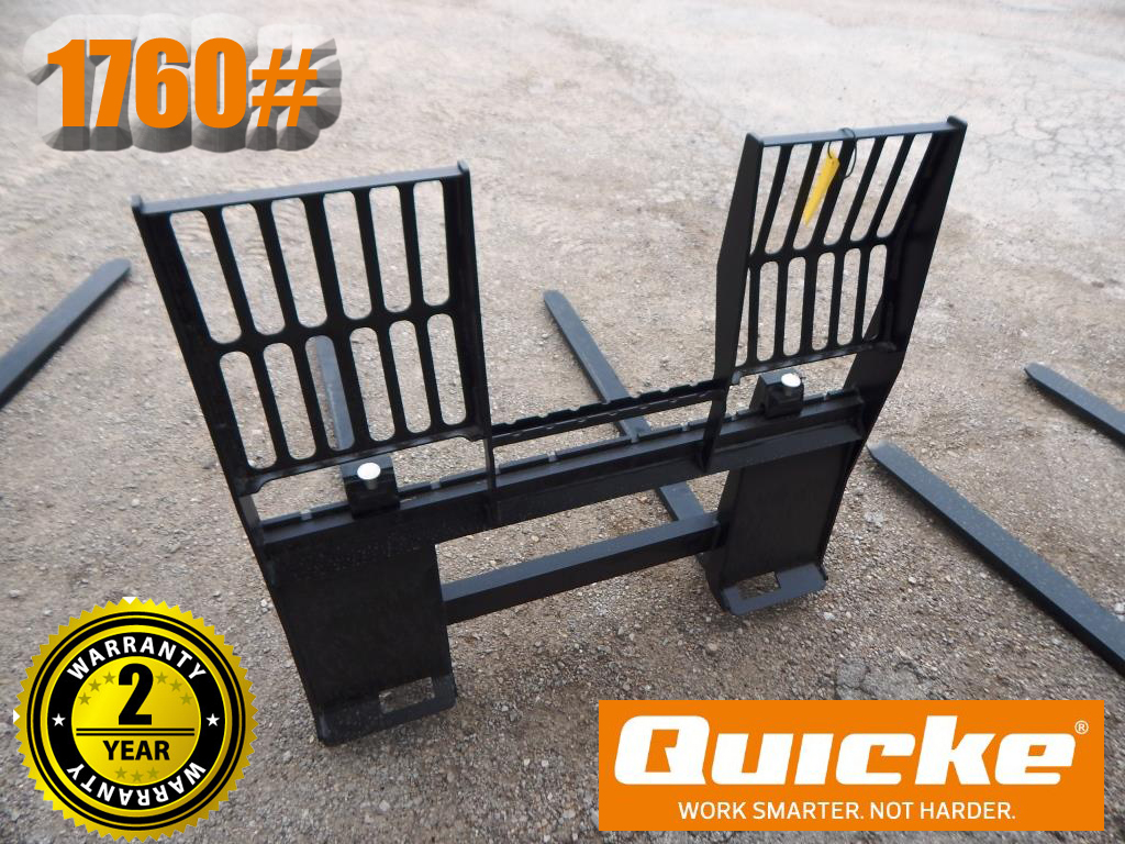 2025 Alo Quicke 1760# Skid Steer Quick Attach Pallet Fork