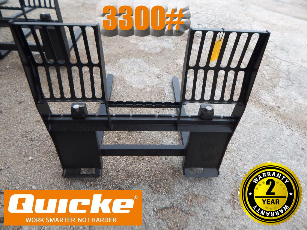 2025 Alo Quicke 3300# Skid Steer QA Pallet Fork