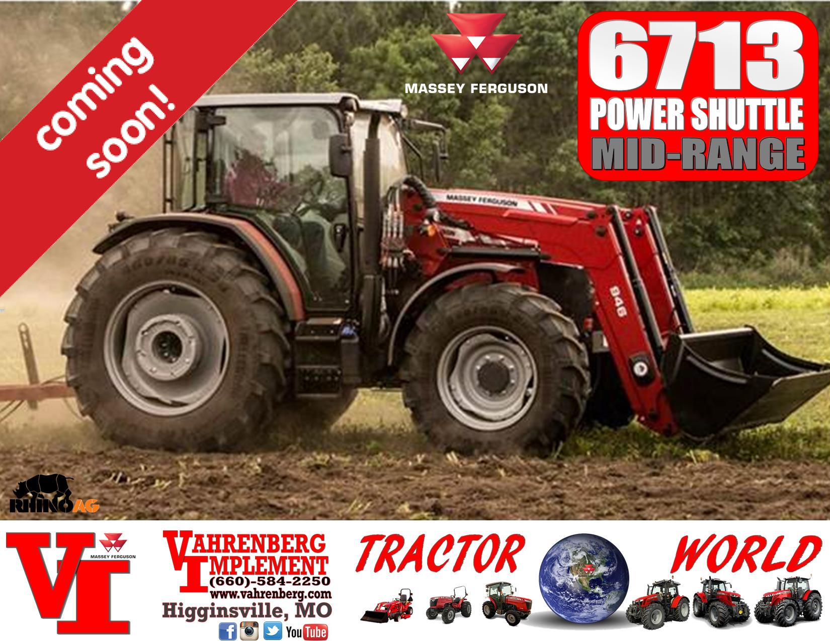 2023 Massey Ferguson 6713 Global Series Tractor for sale in