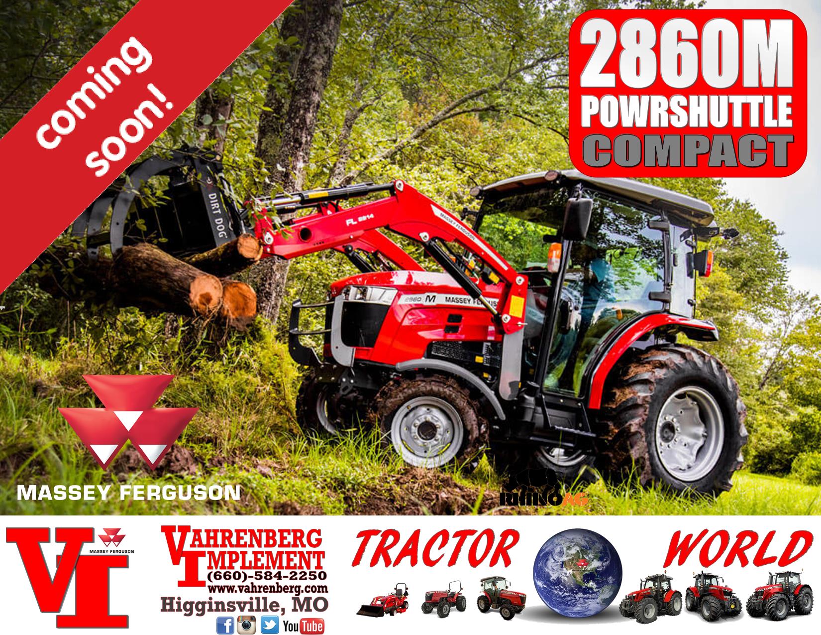 2023 Massey Ferguson 2860M Power Shuttle Cab Tractor for sale in