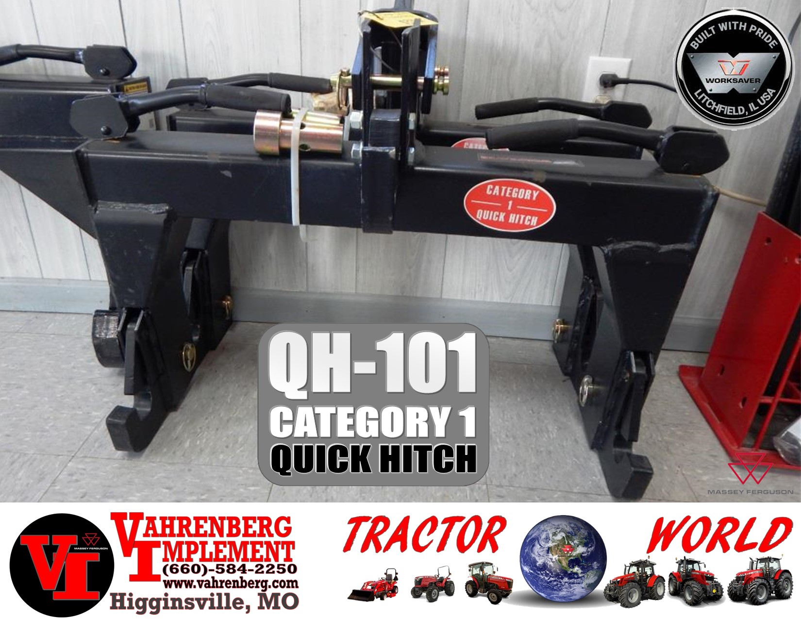 2023 Worksaver Cat 1 Quick Hitch Hitch