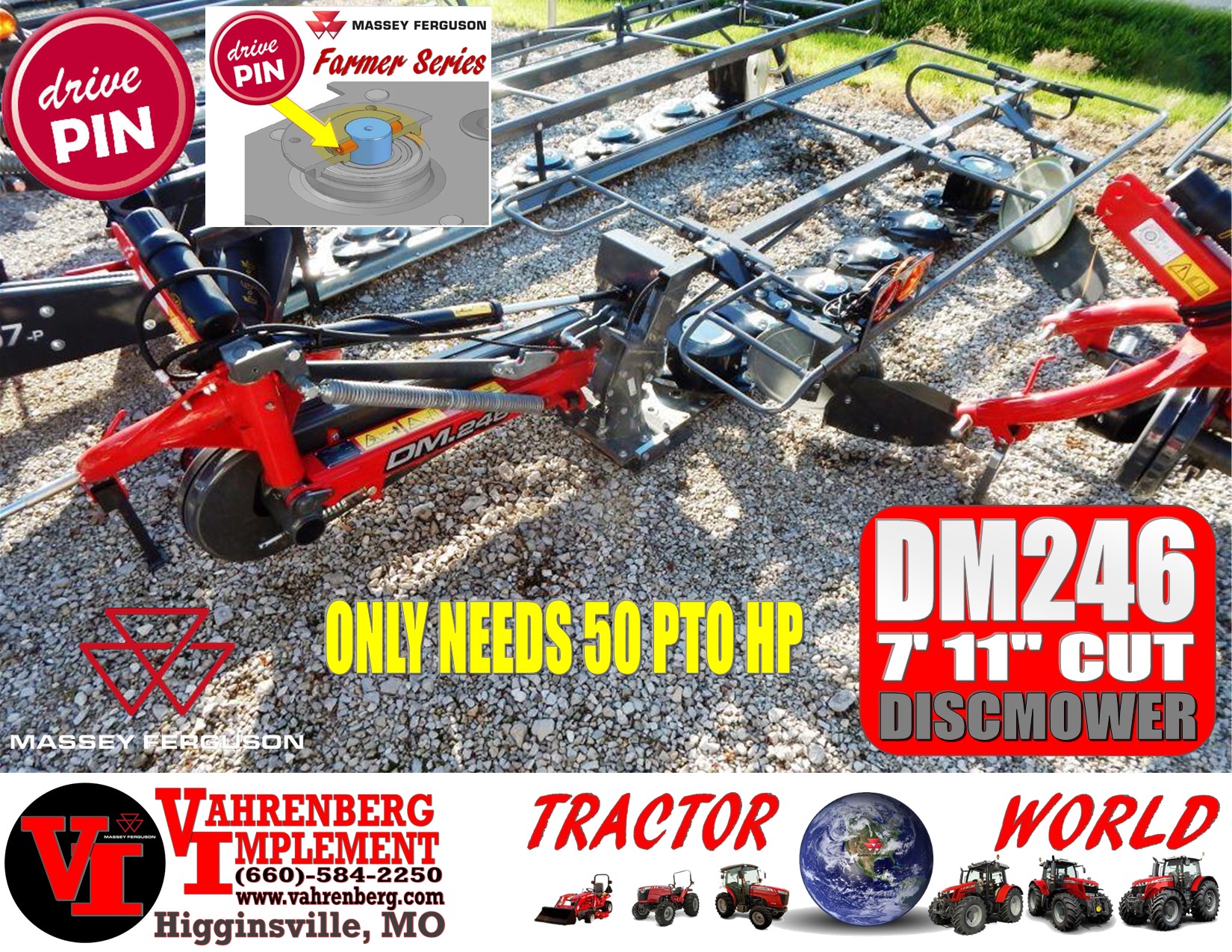 2024 Massey Ferguson DM246 Farmer Mower/Disc