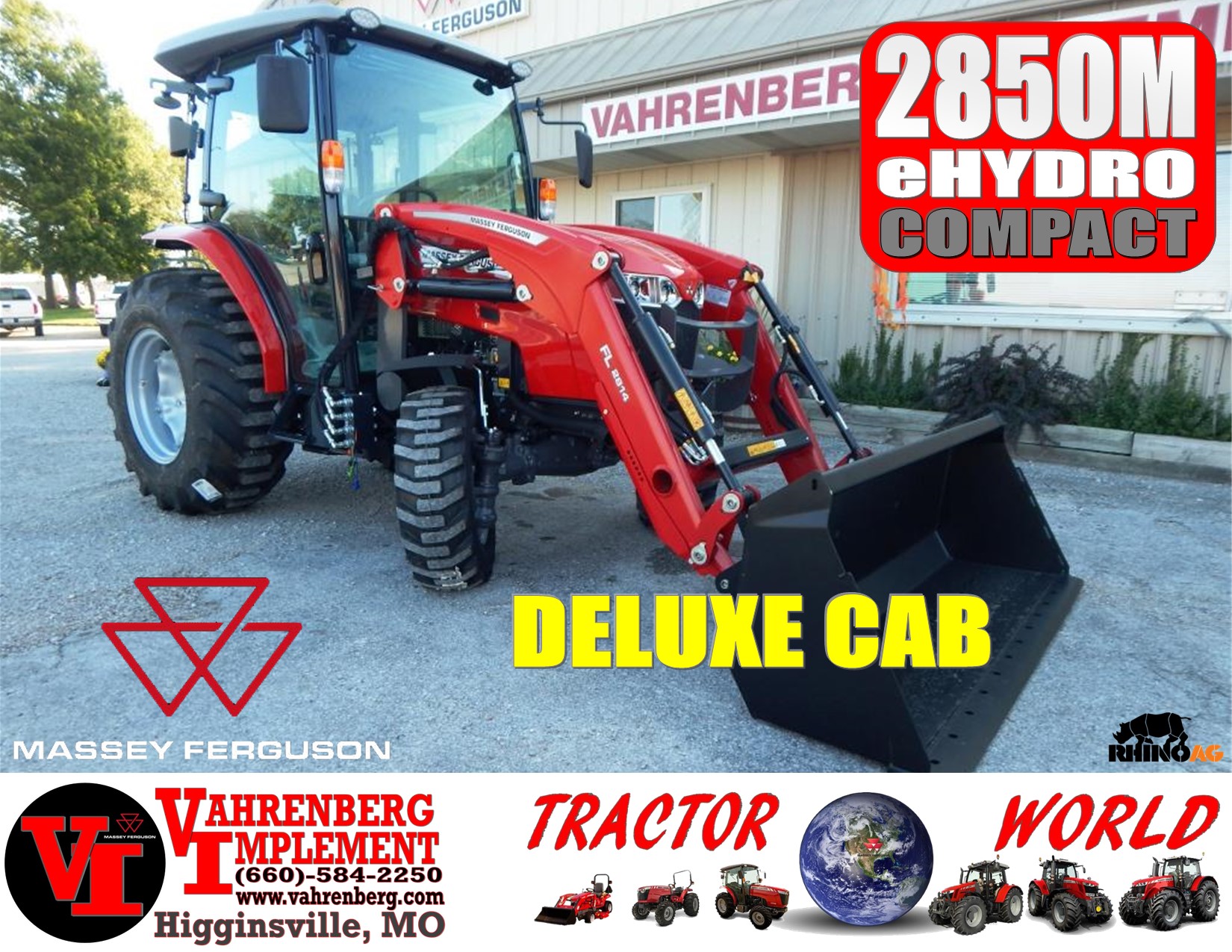 2023 Massey Ferguson 2850M Hydro Deluxe Cab Tractor