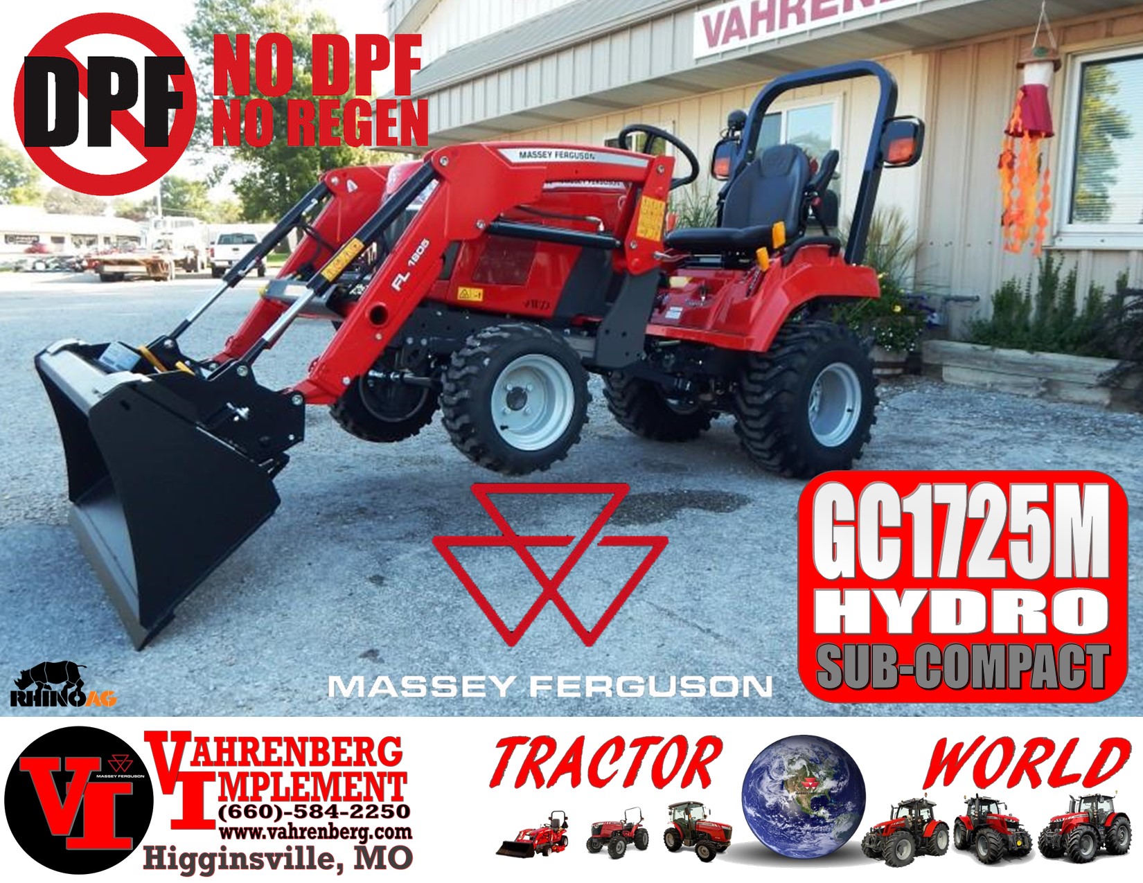 2023 Massey Ferguson GC1725M Hydro Tractor