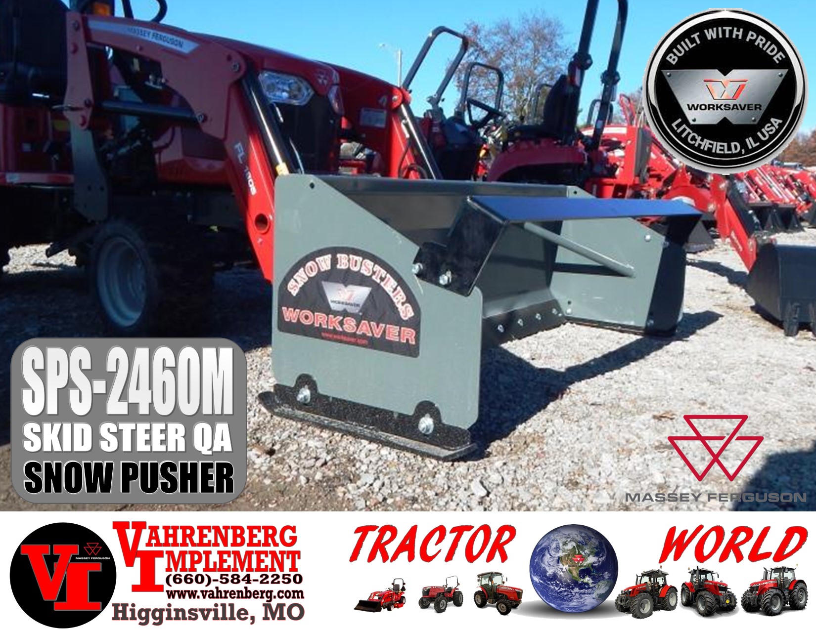 2023 Worksaver SPS-2060M Snow Pusher