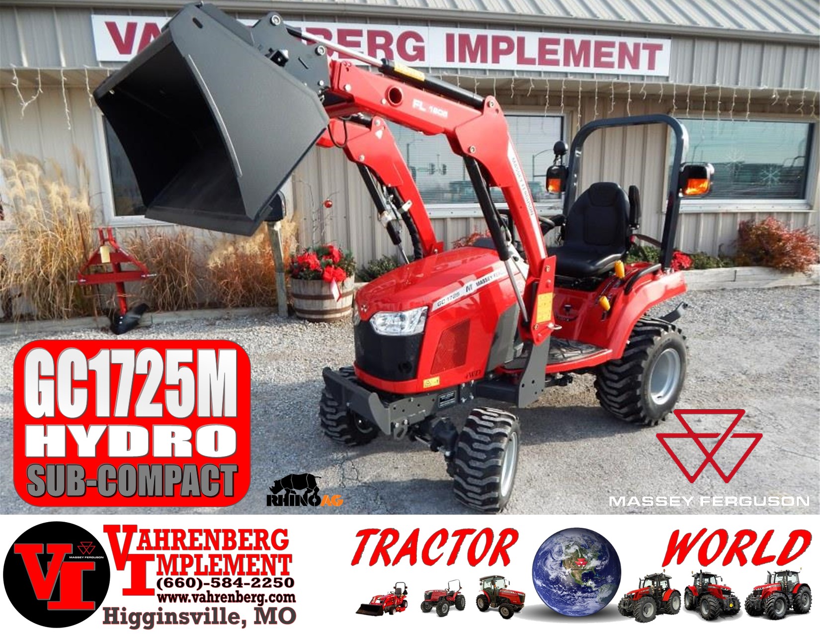 2023 Massey Ferguson GC1725M Hydro Tractor