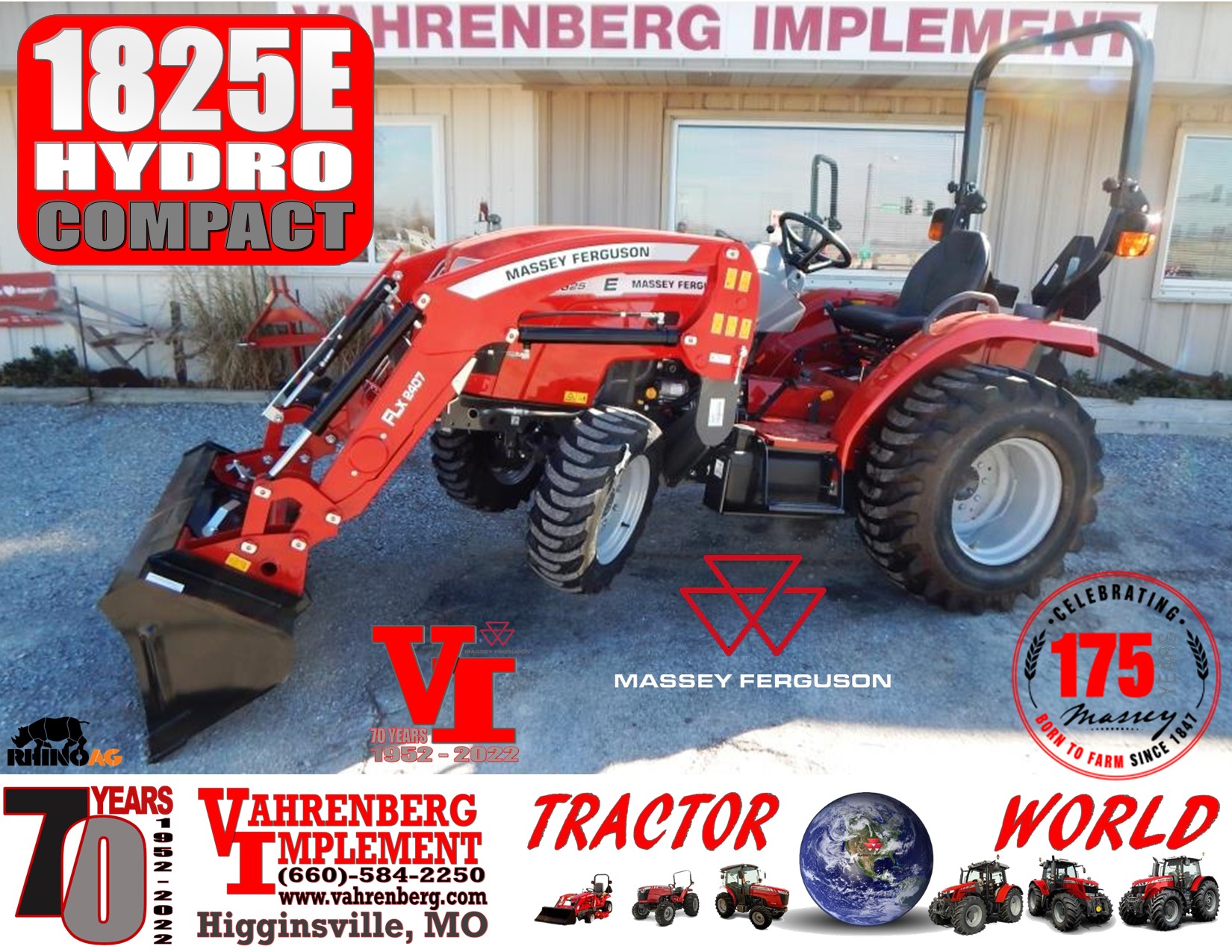 2023 Massey Ferguson 1825E HYDRO Tractor