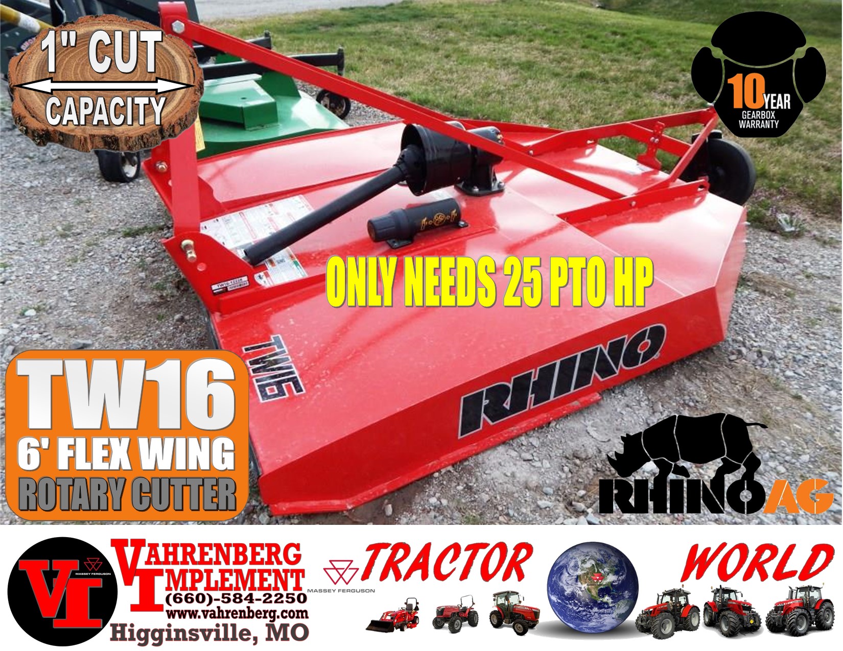 2024 Rhino TW16 Mower/Rotary Cutter