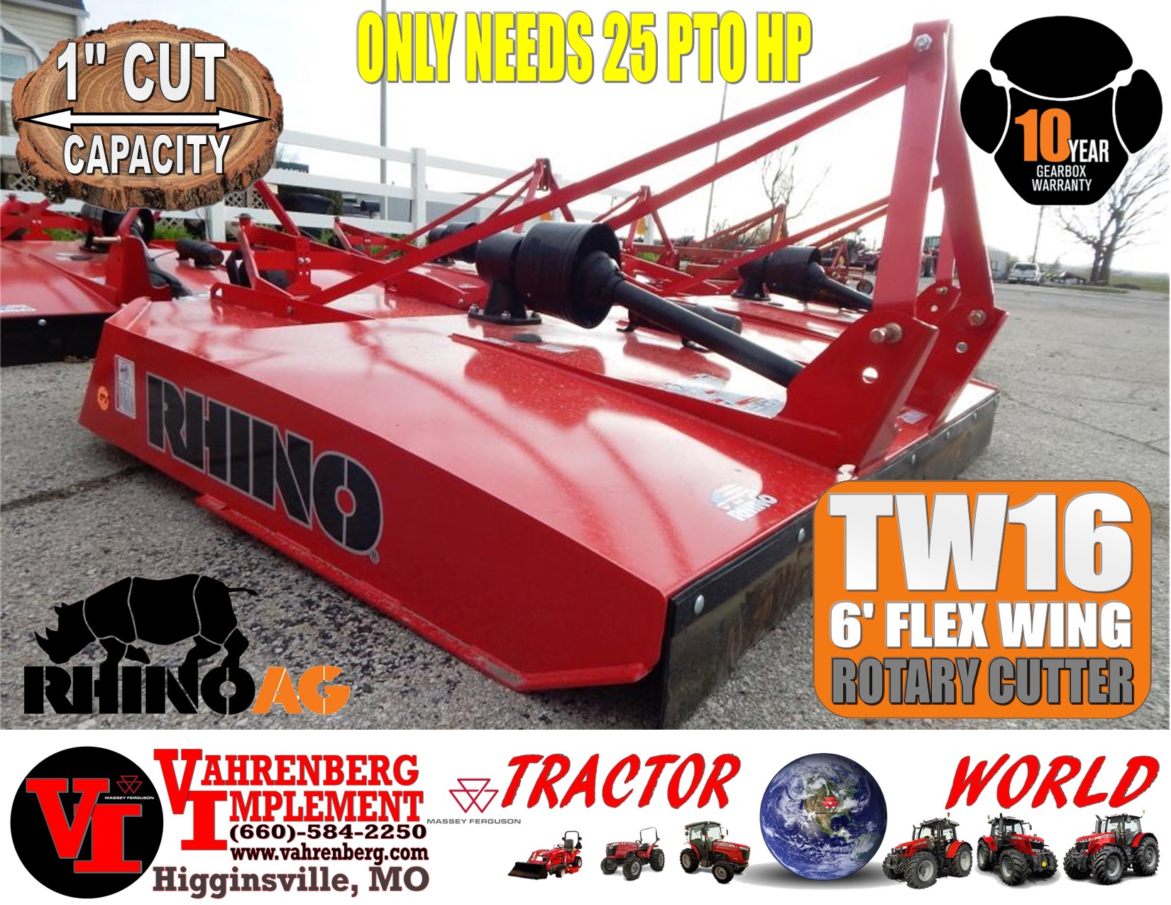 2024 Rhino TW16 Mower/Rotary Cutter