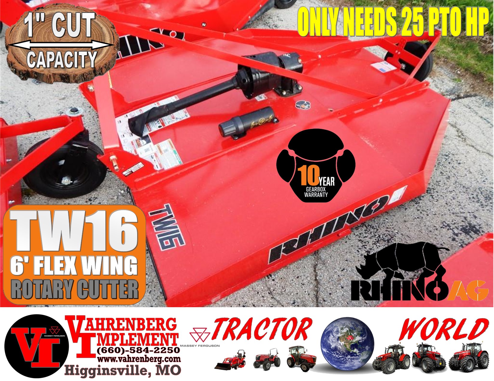 2024 Rhino TW16 Mower/Rotary Cutter