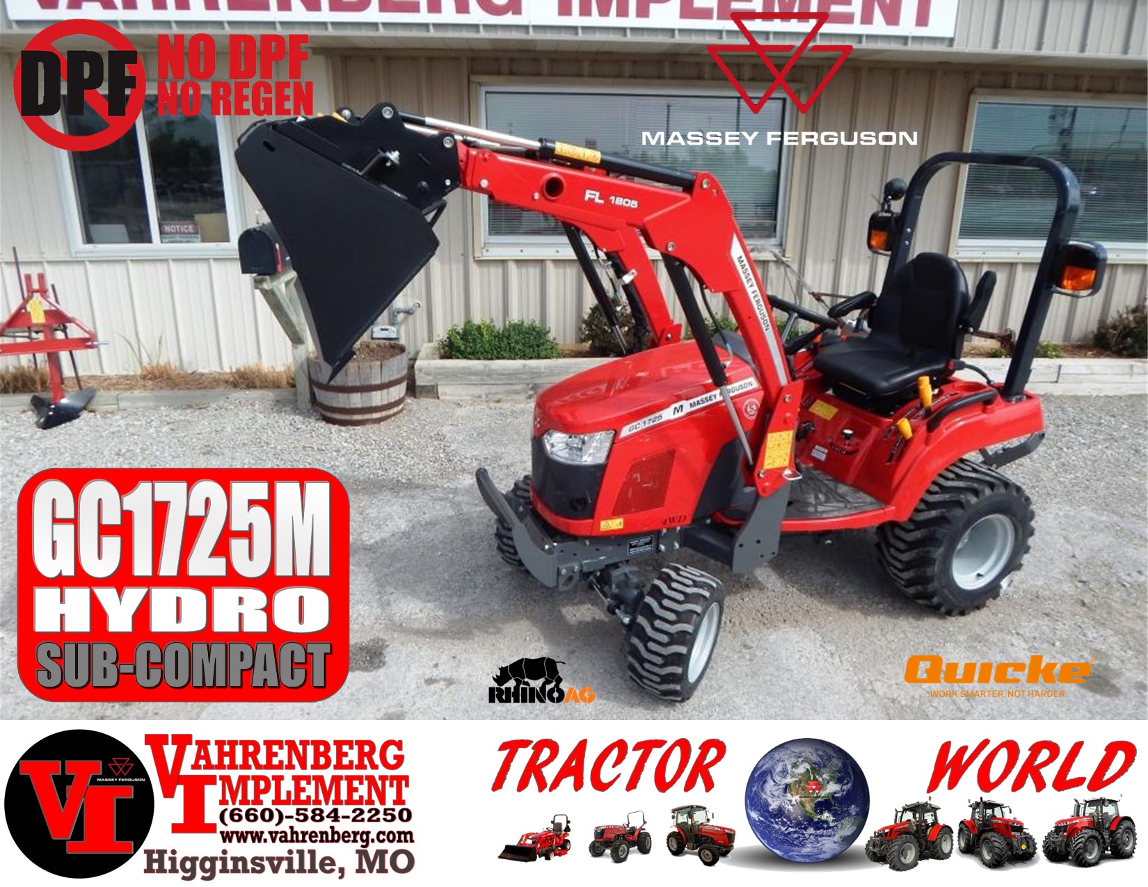 2023 Massey Ferguson GC1725M Hydro Tractor