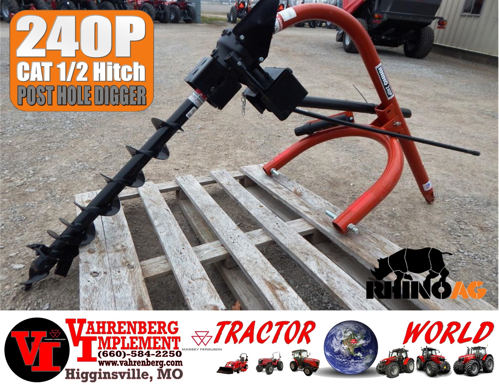 2024 Rhino 240P Post Hole Digger