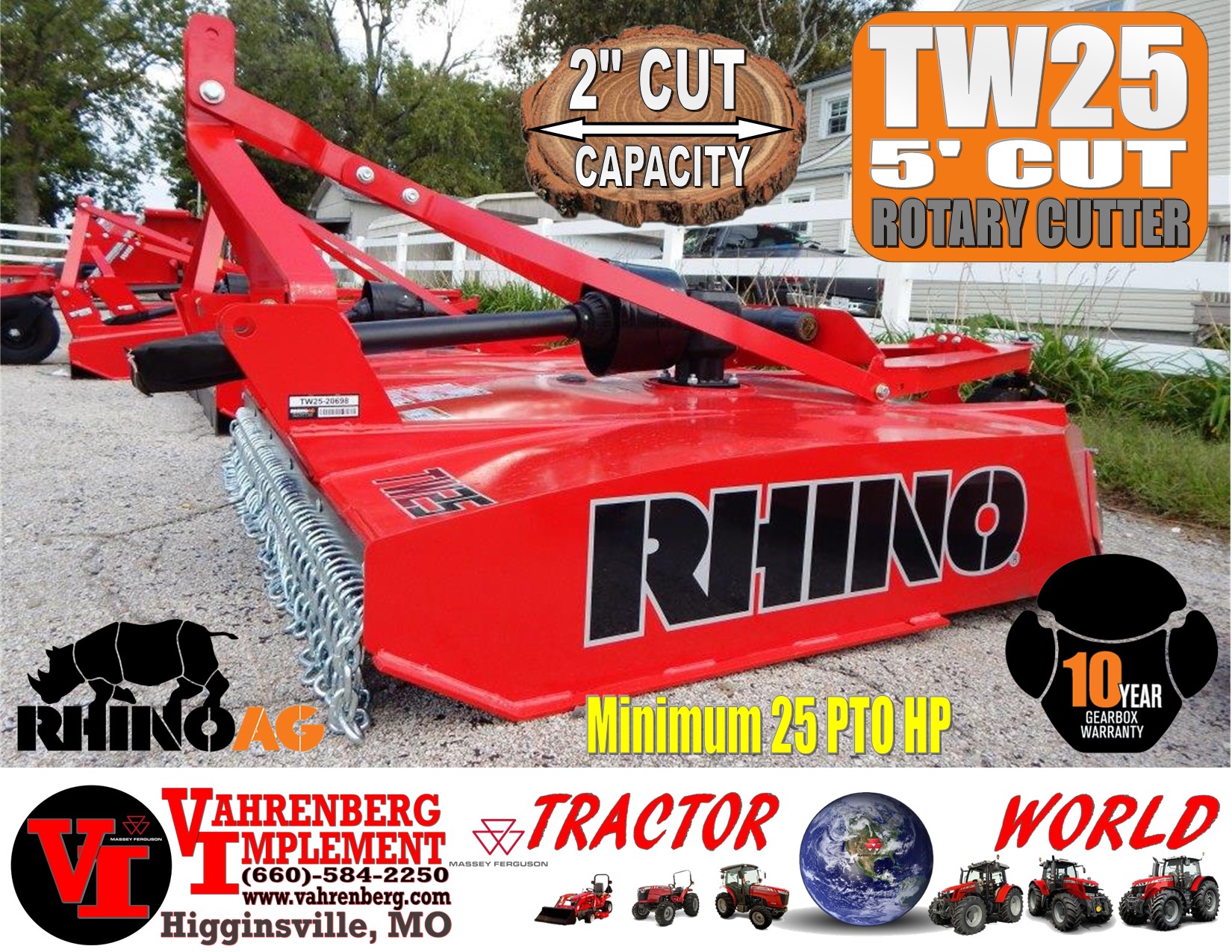 2024 Rhino TW25 Mower/Rotary Cutter