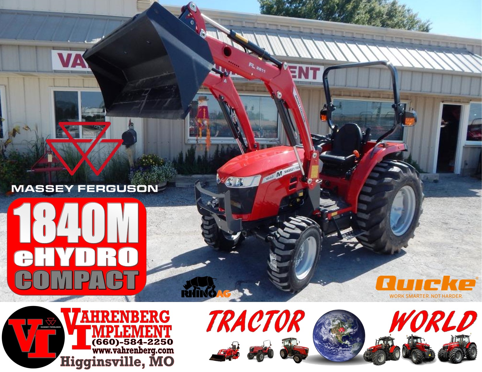 2024 Massey Ferguson 1840M eHydro Tractor