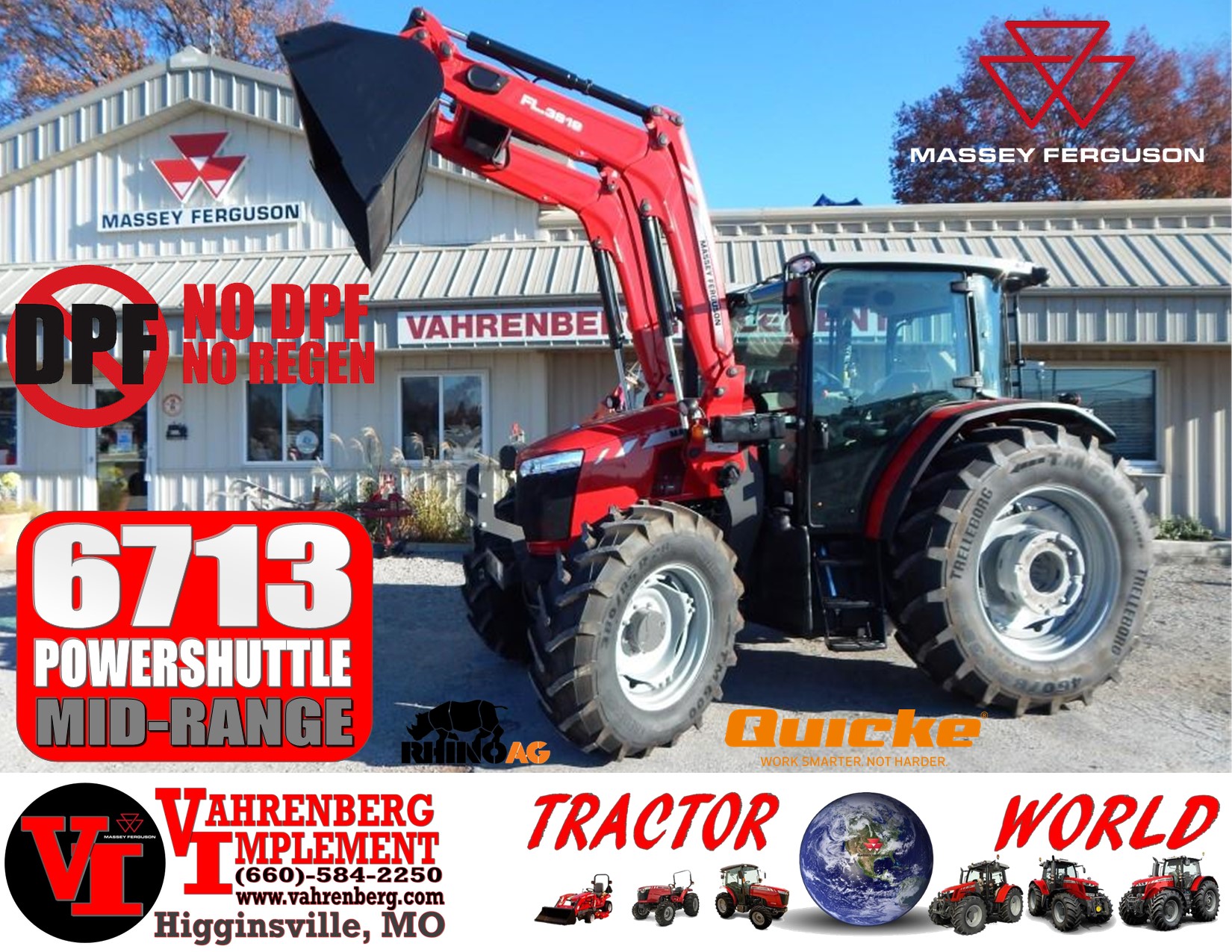 2024 Massey Ferguson 6713 Global Series Tractor