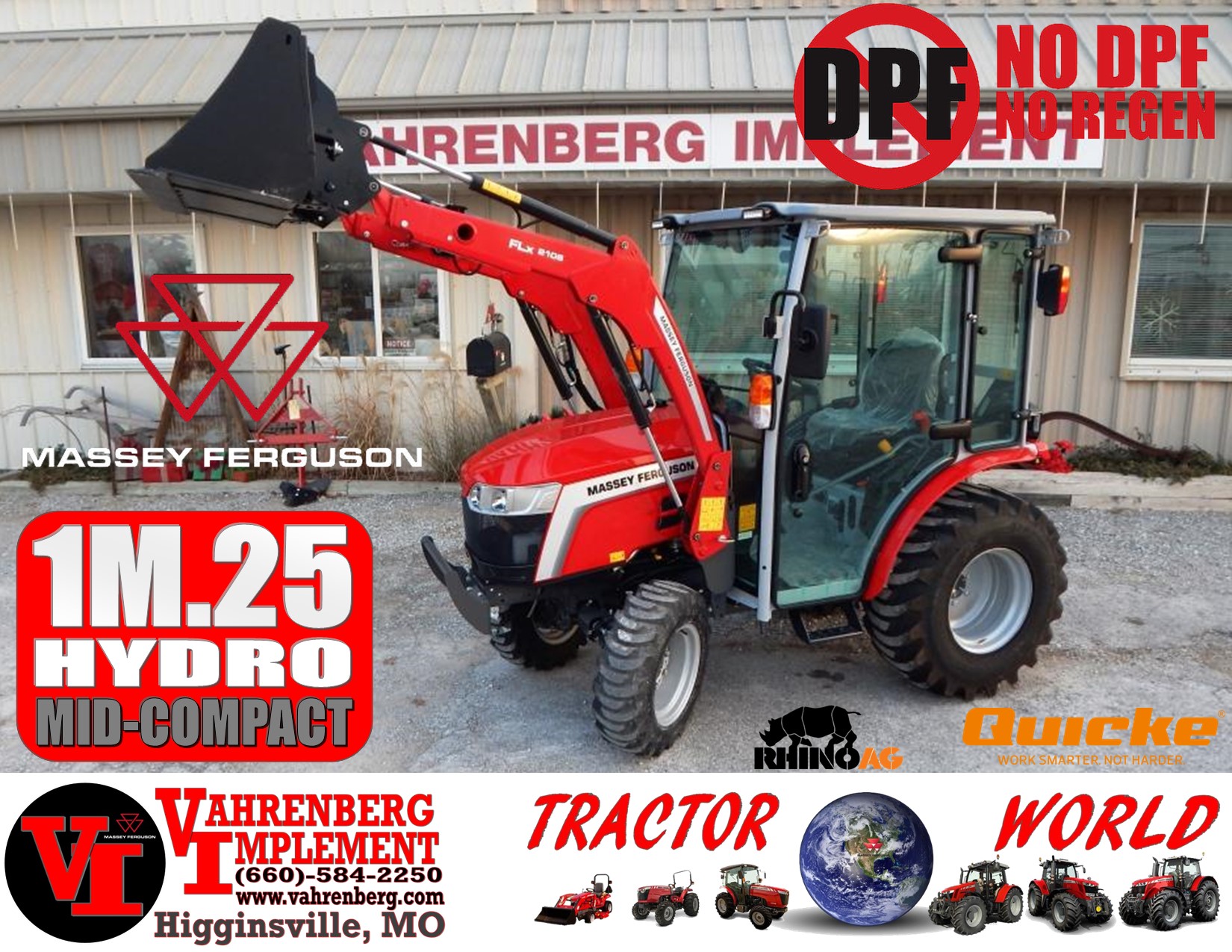 2025 Massey Ferguson 1M.25 HST Cab Tractor