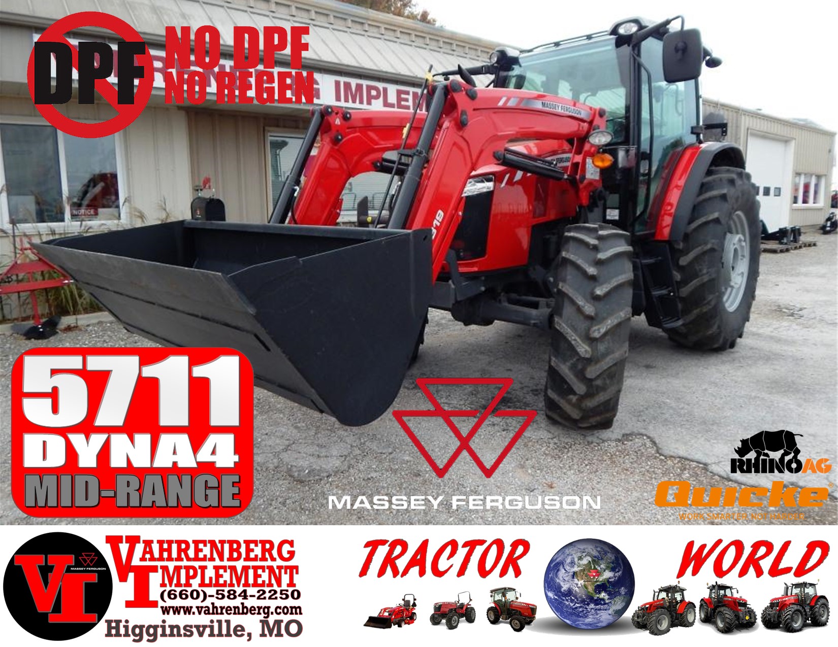 2024 Massey Ferguson 5711 Dyna4 Global Series Tractor