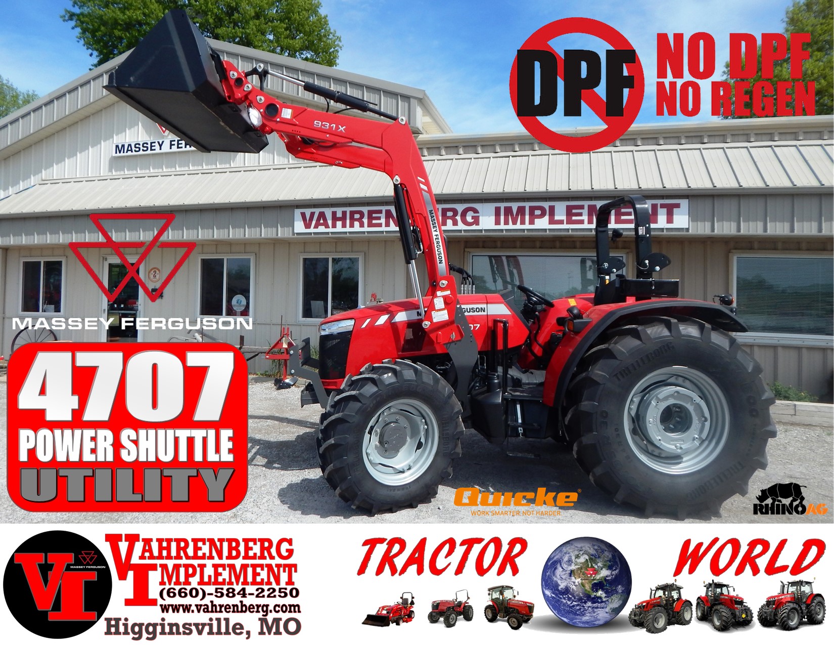 2025 Massey Ferguson 4707 Platform Global Series Tractor