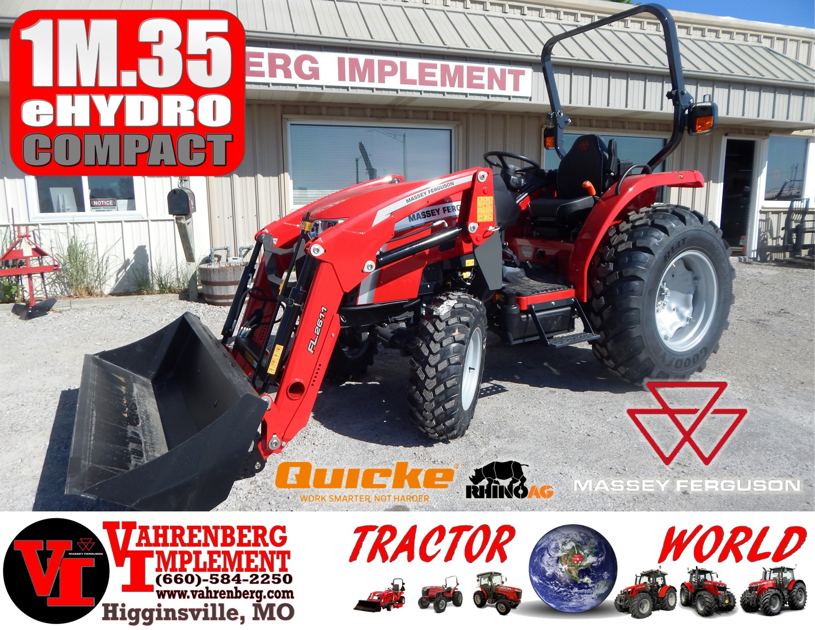 2025 Massey Ferguson 1M.35 eHydro Tractor