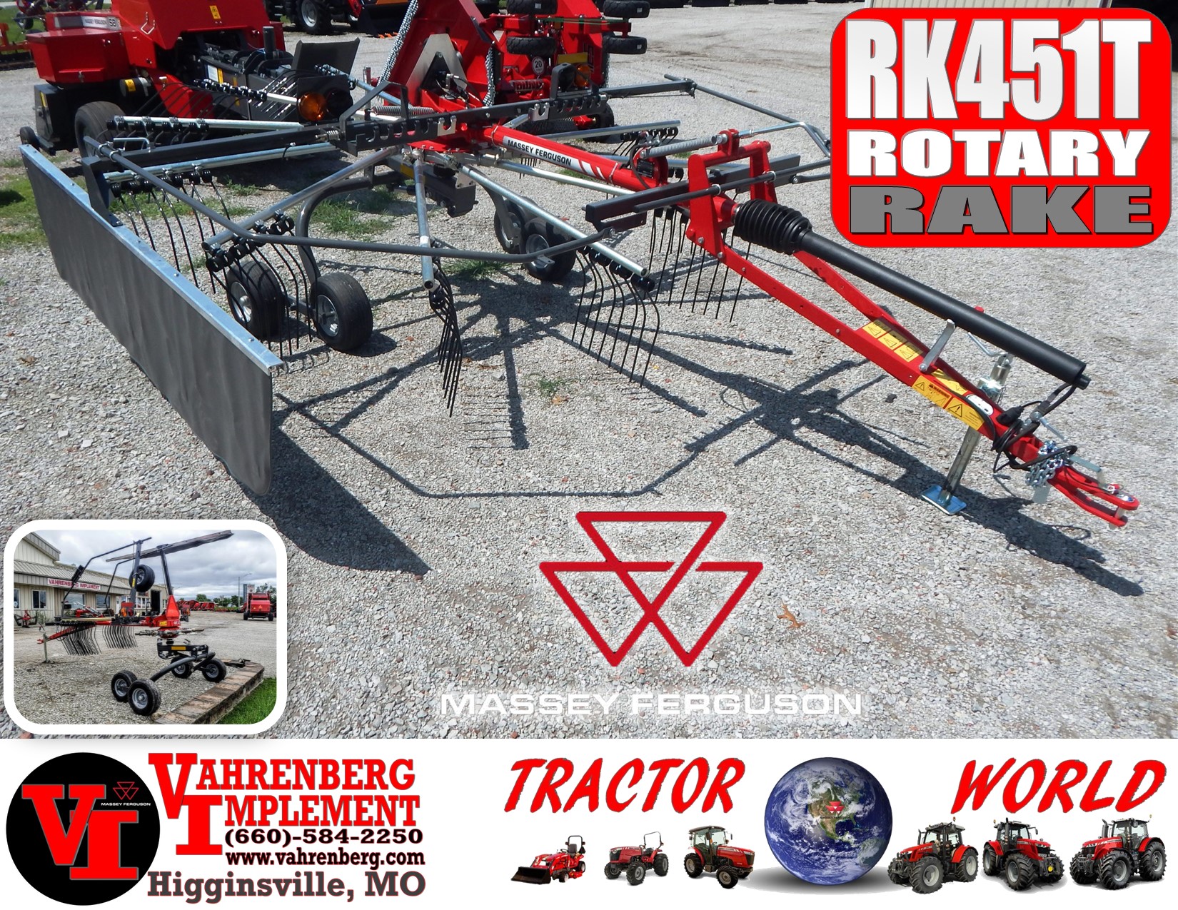 2025 Massey Ferguson RK451T Rake/Rotary