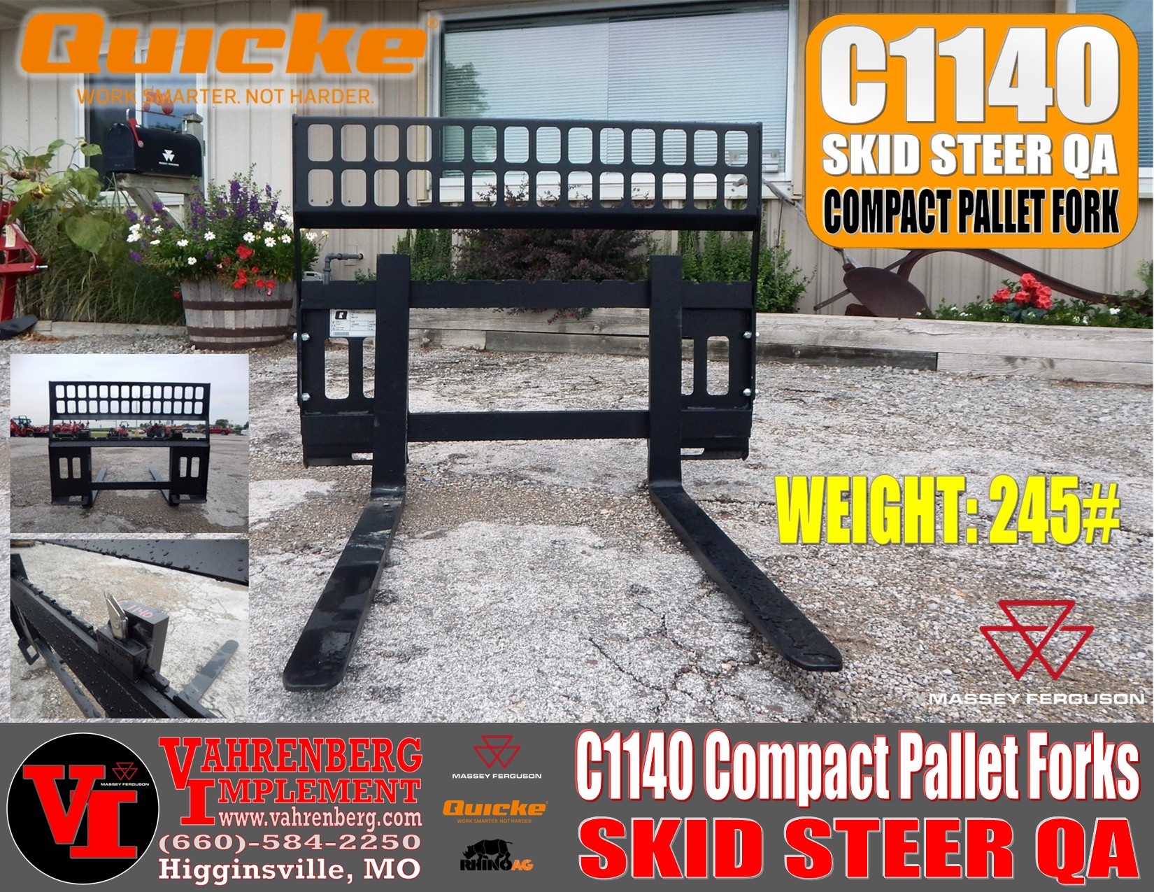 2025 Alo Quicke C1140 Pallet Fork