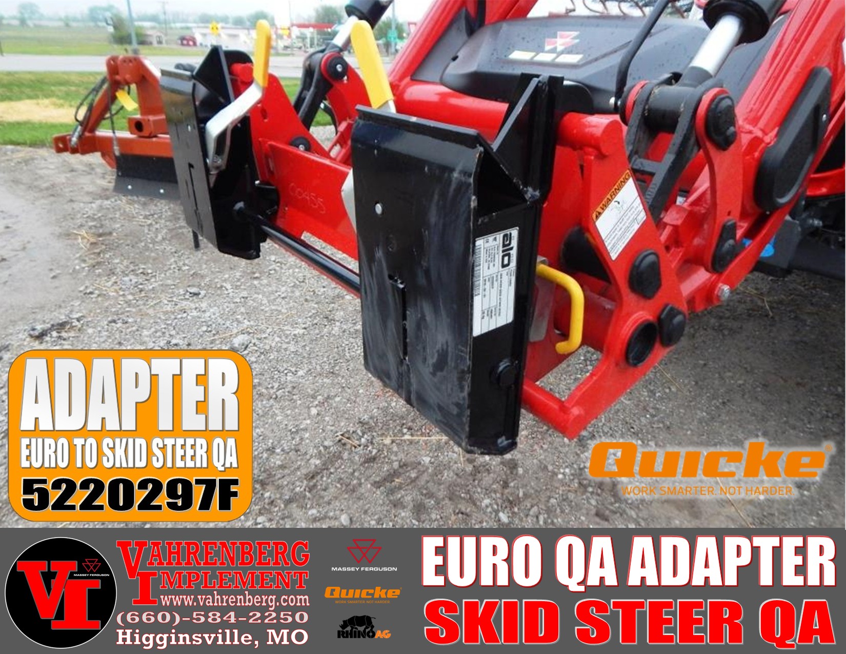 2026 Alo Quicke Euro to Skid Steer Adapter