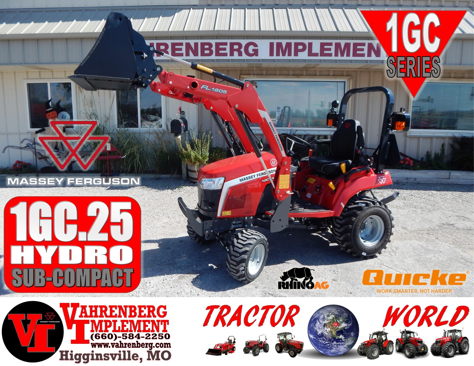 2025 Massey Ferguson 1GC.25 Hydro Tractor