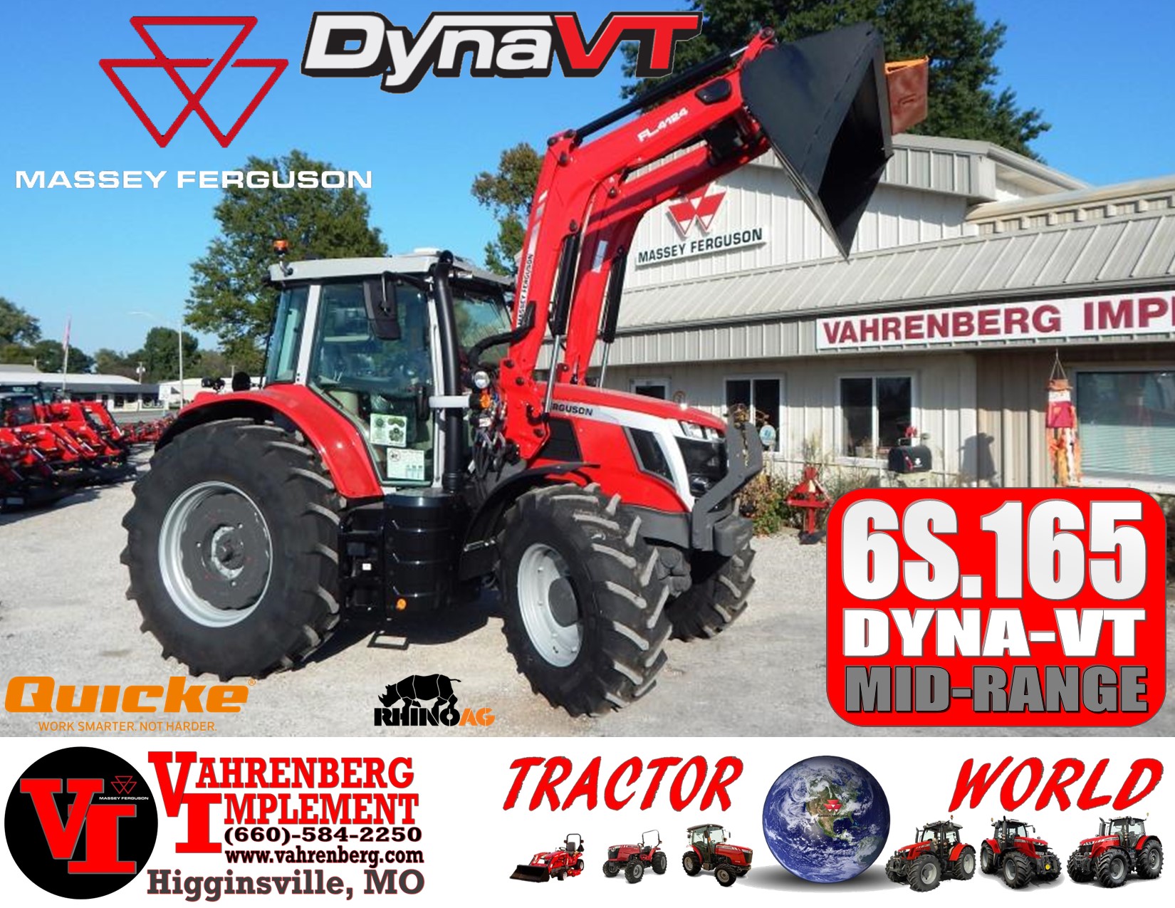 2025 Massey Ferguson 6S.165 Efficient DynaVT Tractor