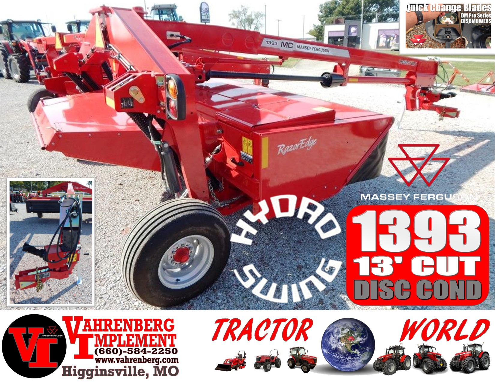 2026 Massey Ferguson 1393 Mower Conditioner/Disc