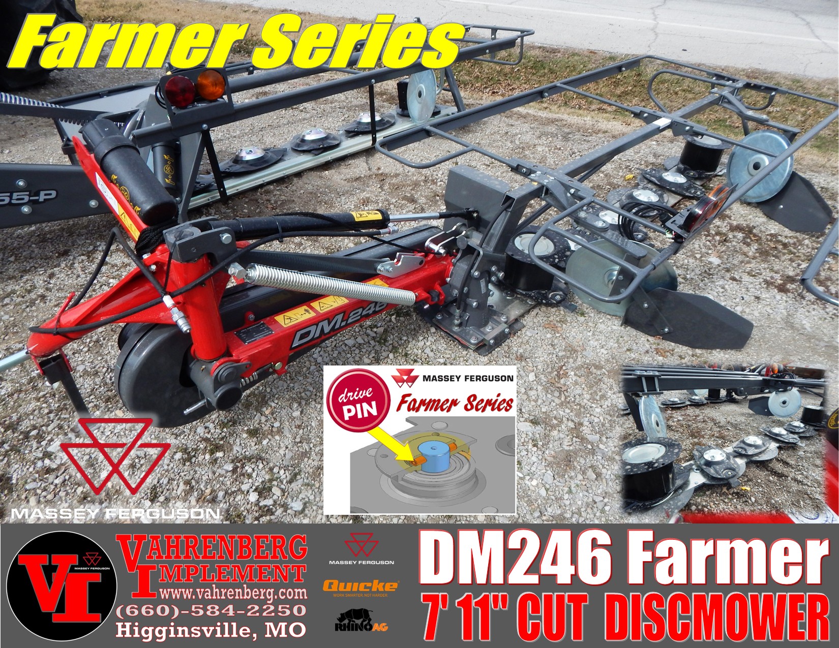 2026 Massey Ferguson DM246 Farmer Mower/Disc