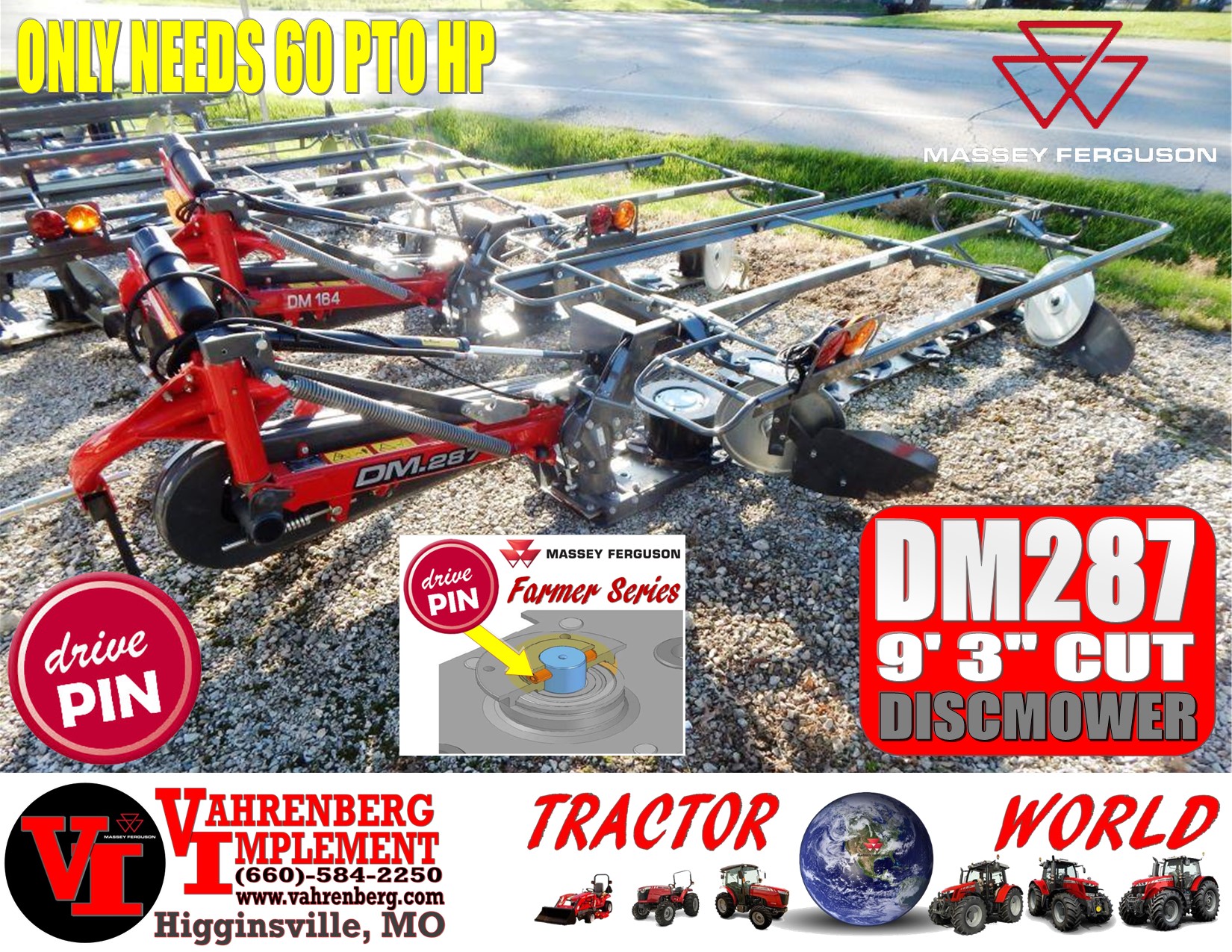 2026 Massey Ferguson DM287 Farmer Mower/Disc