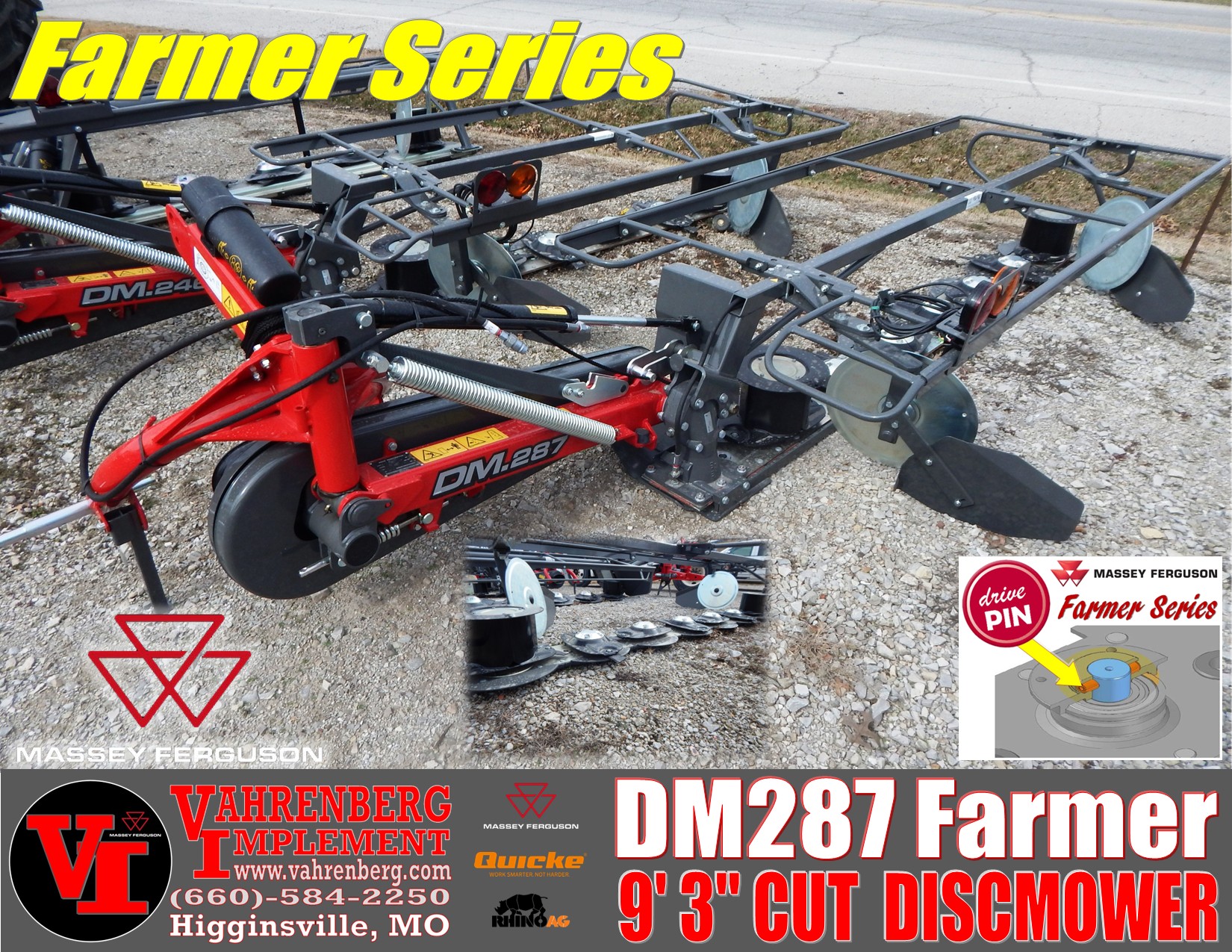 2026 Massey Ferguson DM287 Farmer Mower/Disc