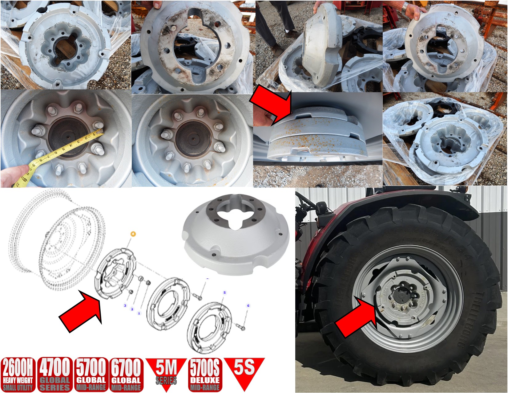 2026 Massey Ferguson ACW012805A Weights