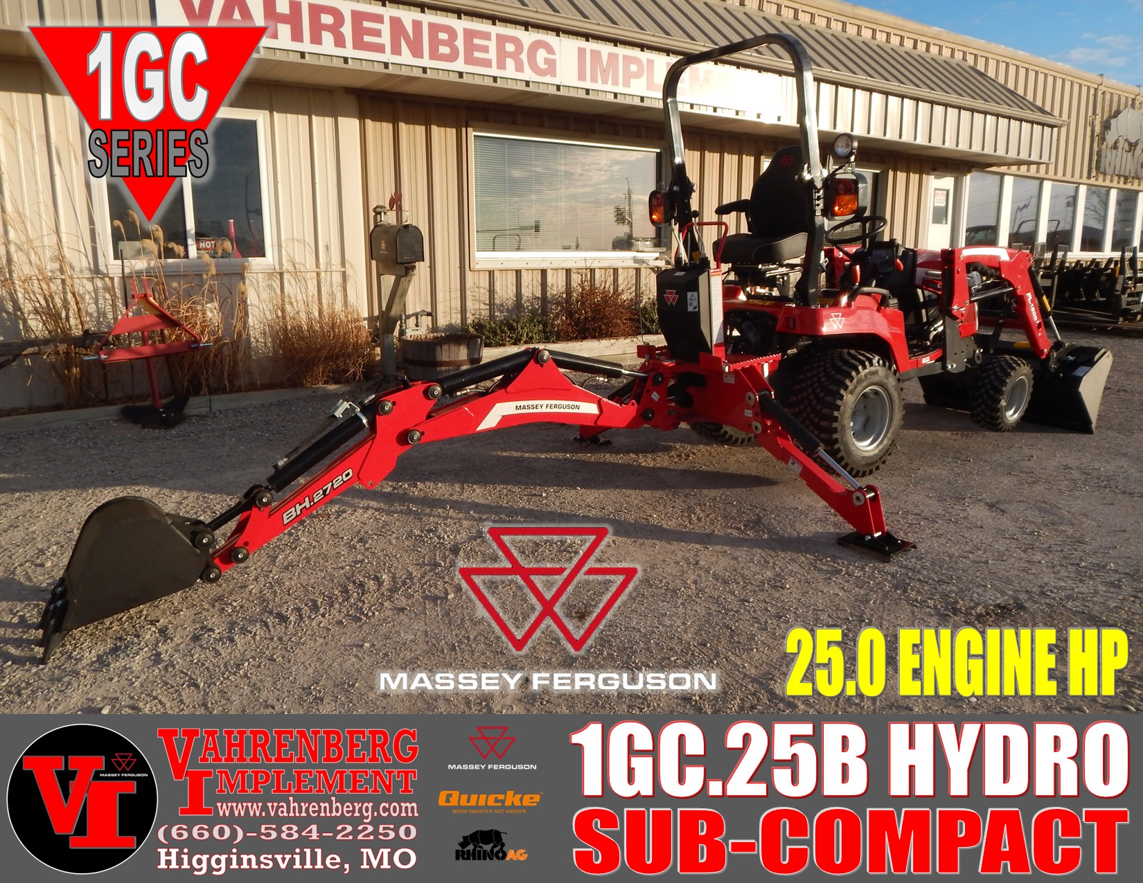 2025 Massey Ferguson 1GC.25B TLB Tractor