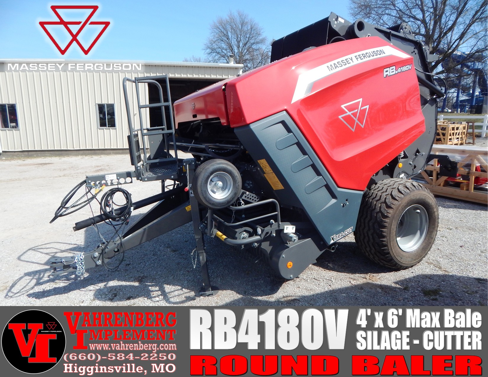 2026 Massey Ferguson RB4180V Cutter Baler/Round