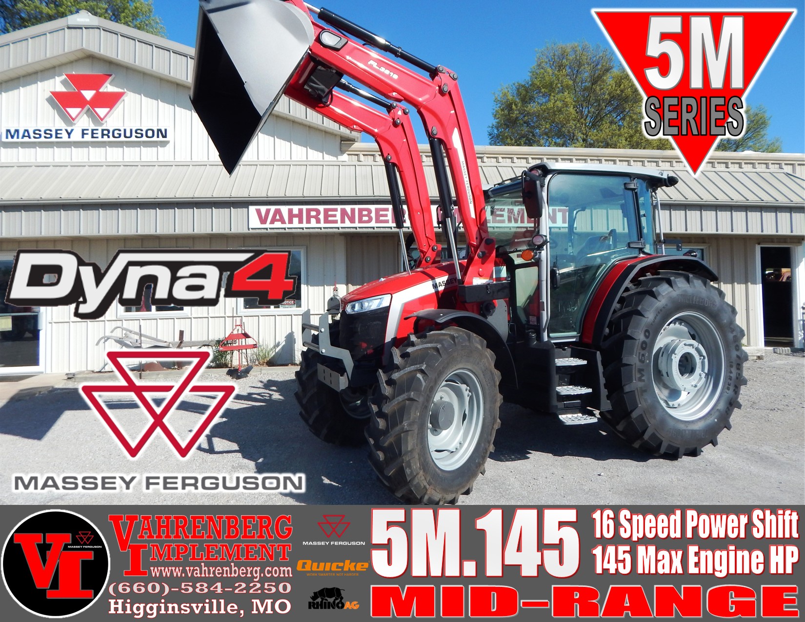2026 Massey Ferguson 5M.145 Dyna4 Tractor