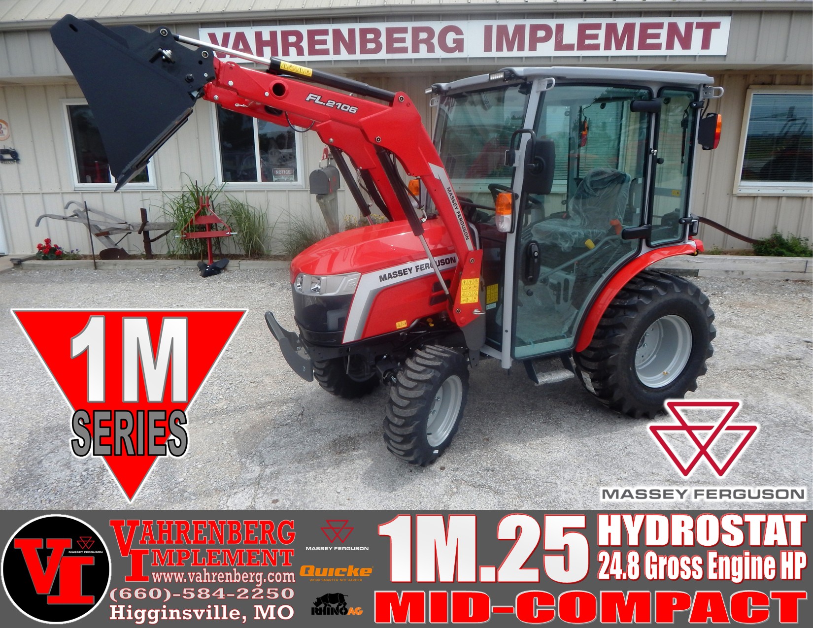 2026 Massey Ferguson 1M.25 Hydro Cab Tractor