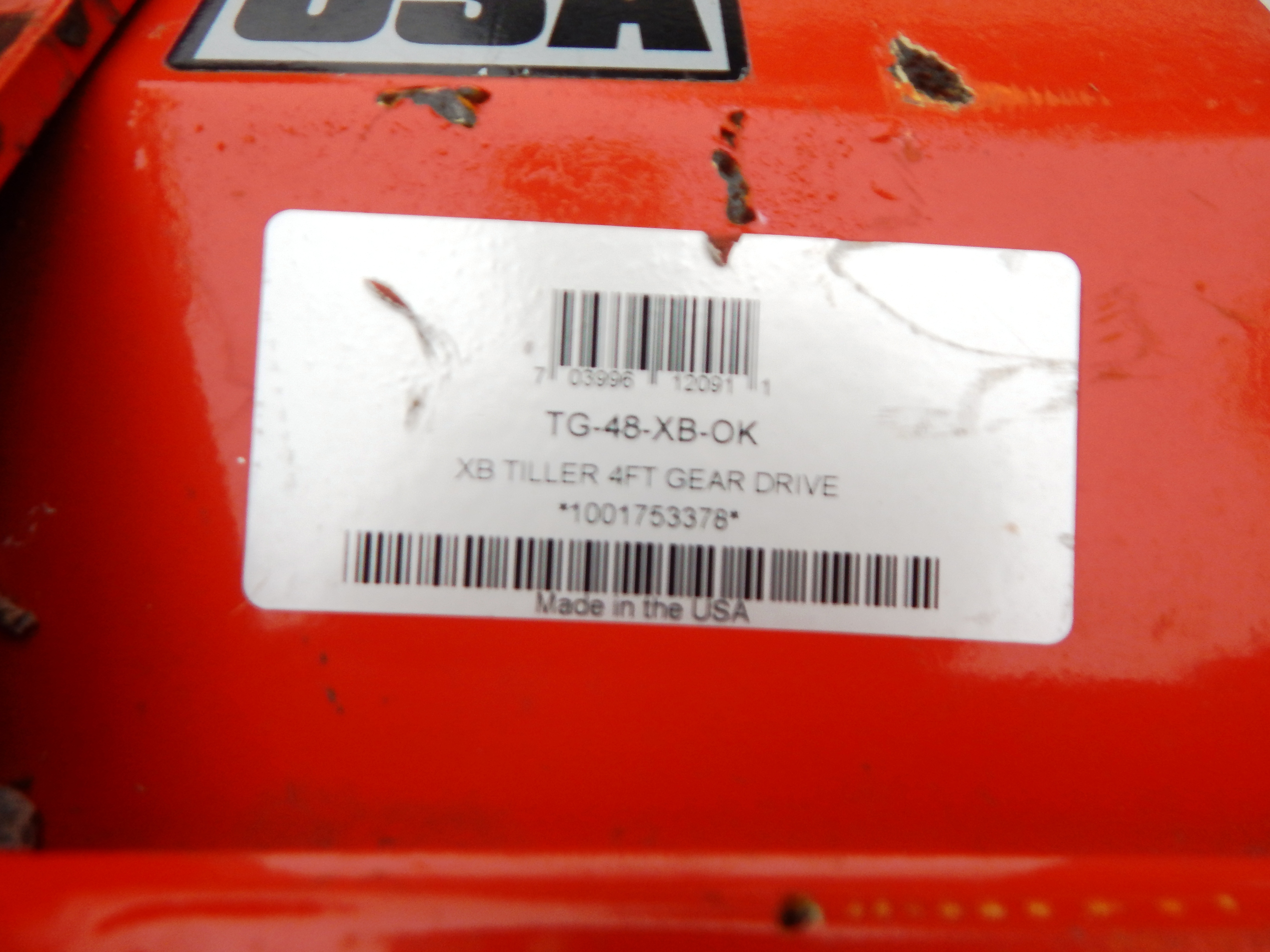 KingKutter TG-48-XB-OK Rotary Tiller