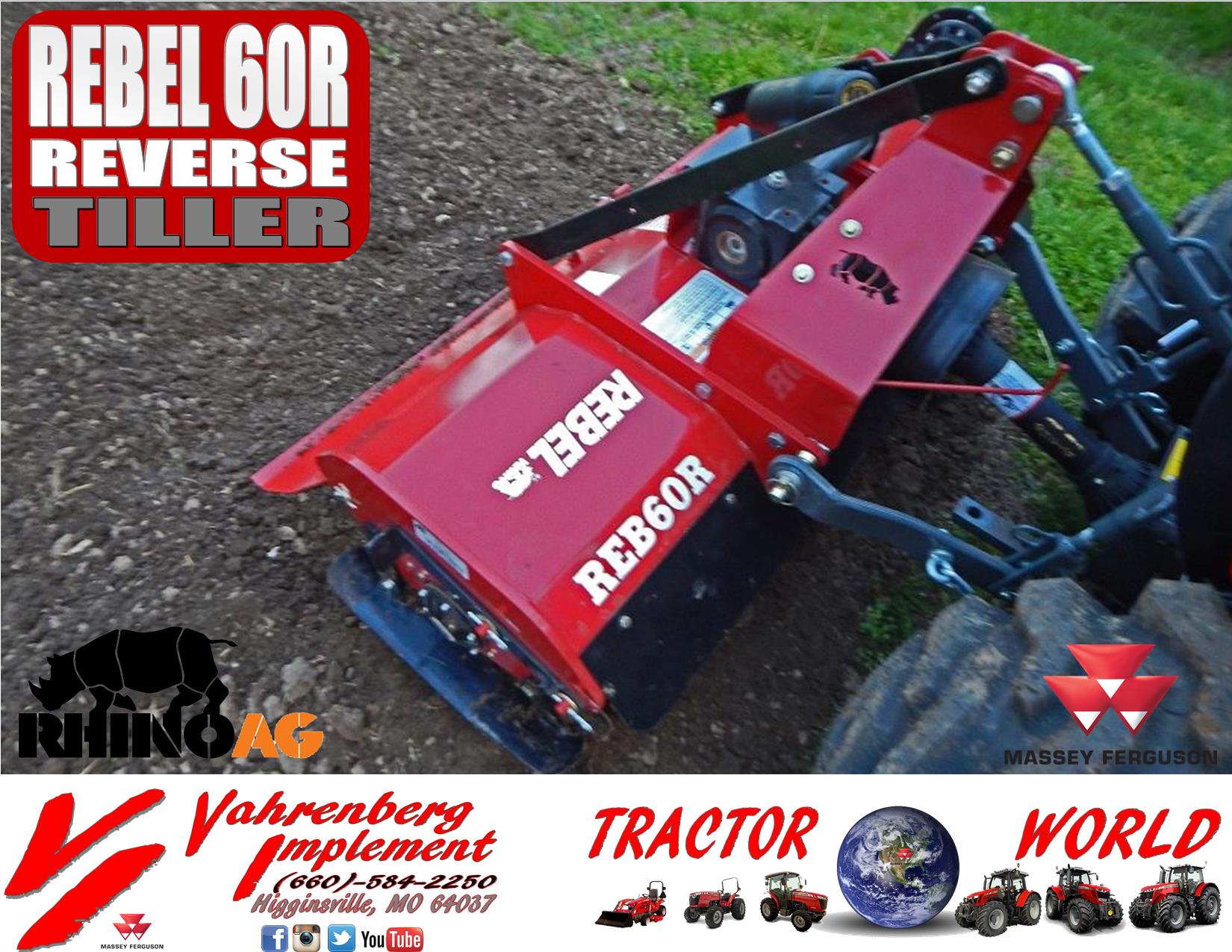 2023 Rhino REBEL 60R Reverse Rotary Tiller