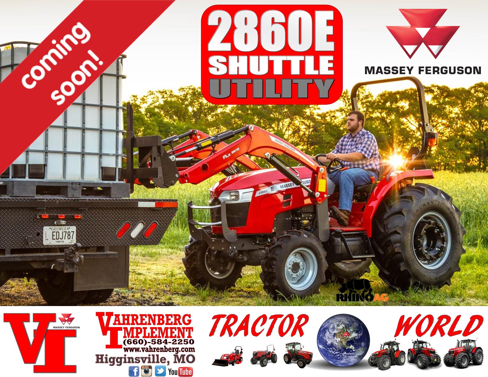 2023 Massey Ferguson 2860E SynchroShuttle Tractor for sale in
