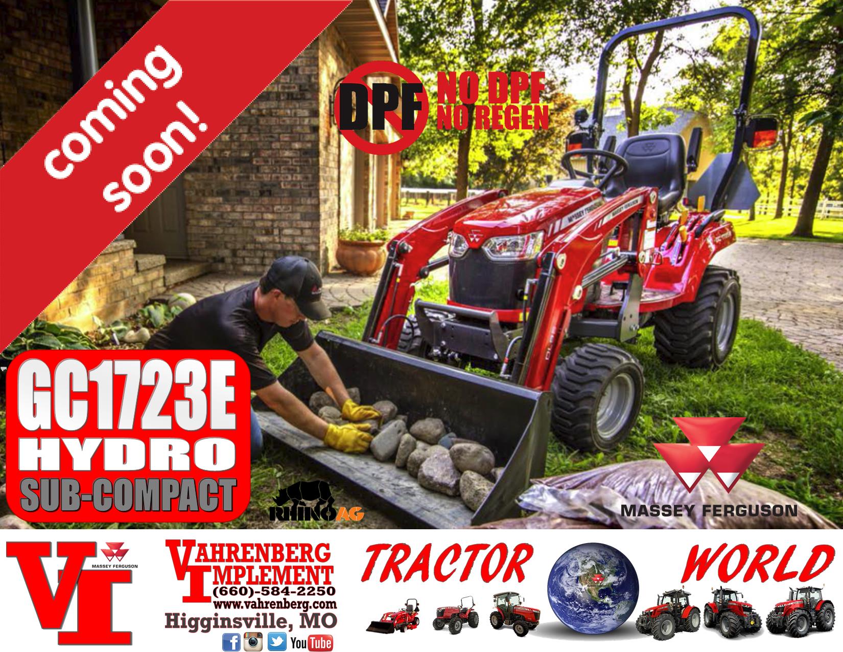 2023 Massey Ferguson GC1723E Hydro Tractor for sale in Higginsville, MO