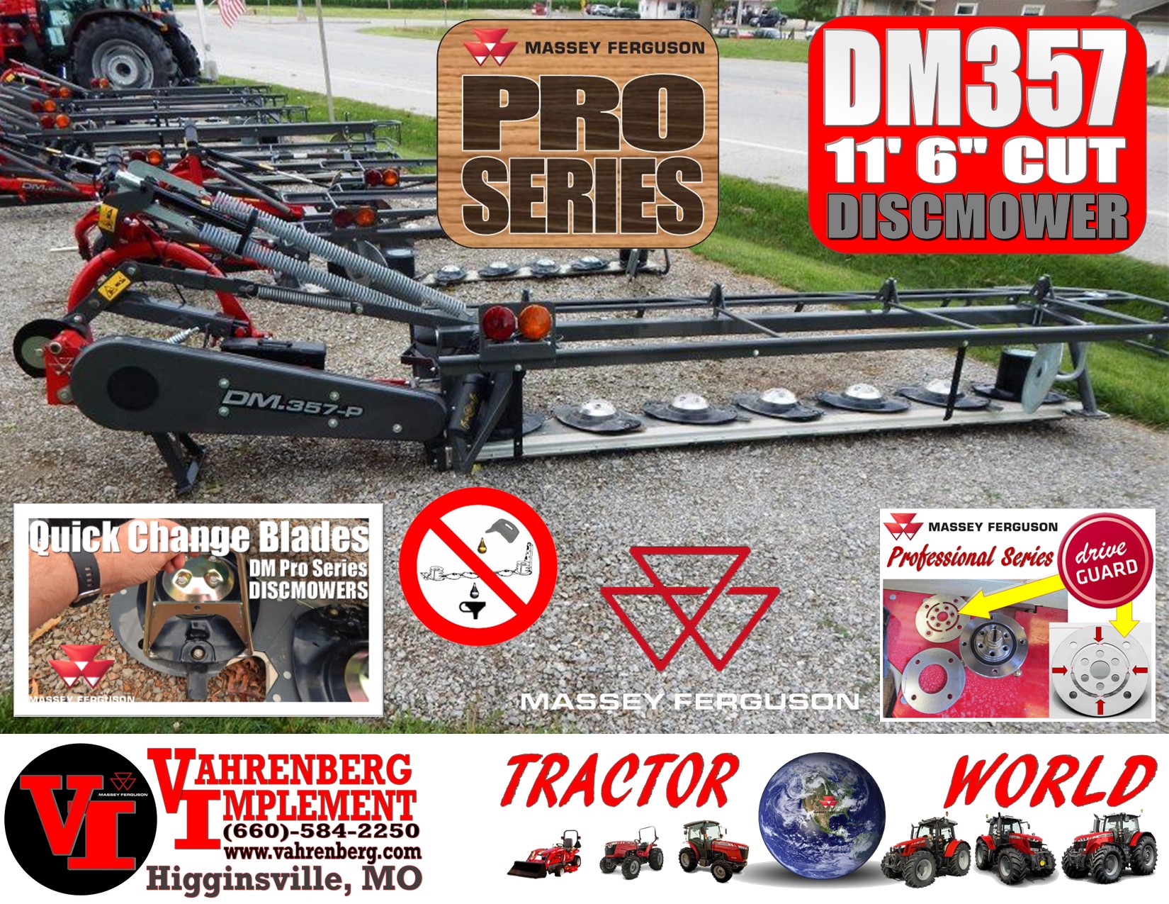 2024 Massey Ferguson DM357 Pro Mower/Disc