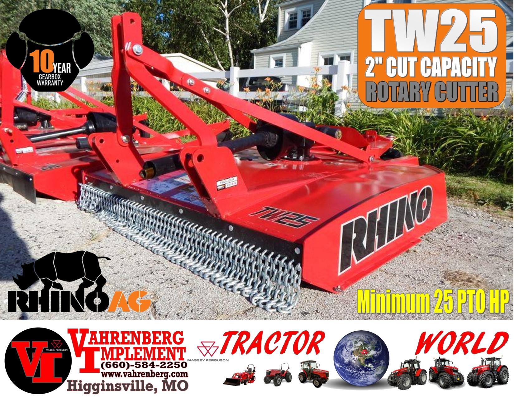 2024 Rhino TW25 Mower/Rotary Cutter