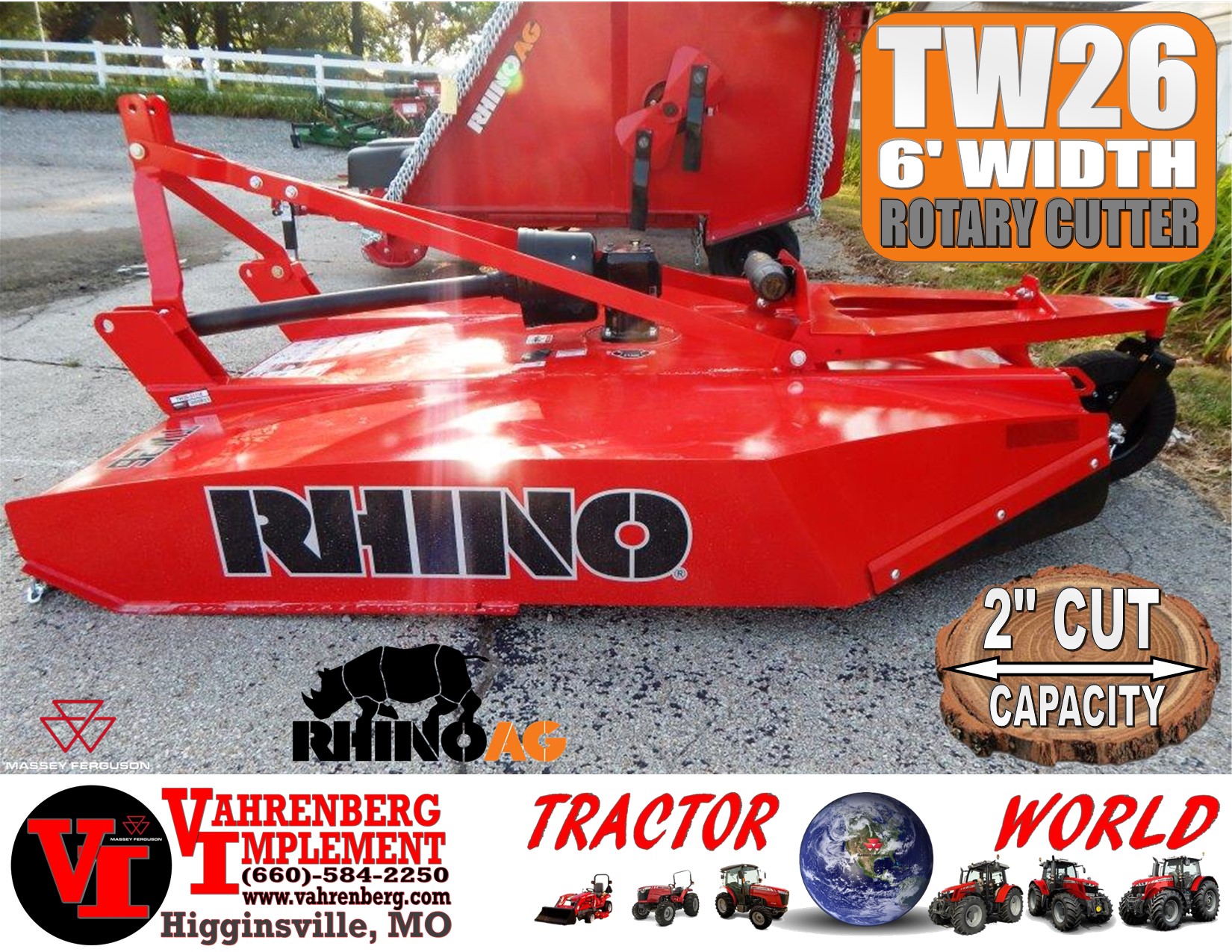 2024 Rhino TW26 Mower/Rotary Cutter