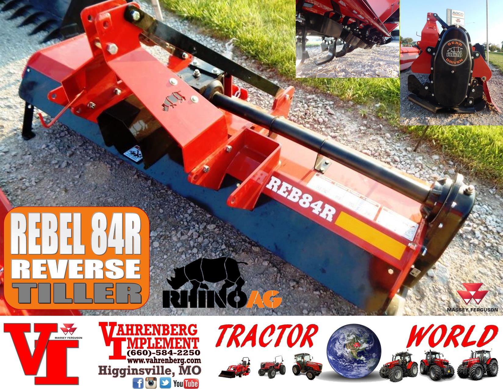 2025 Rhino REBEL 84R Reverse Rotary Tiller