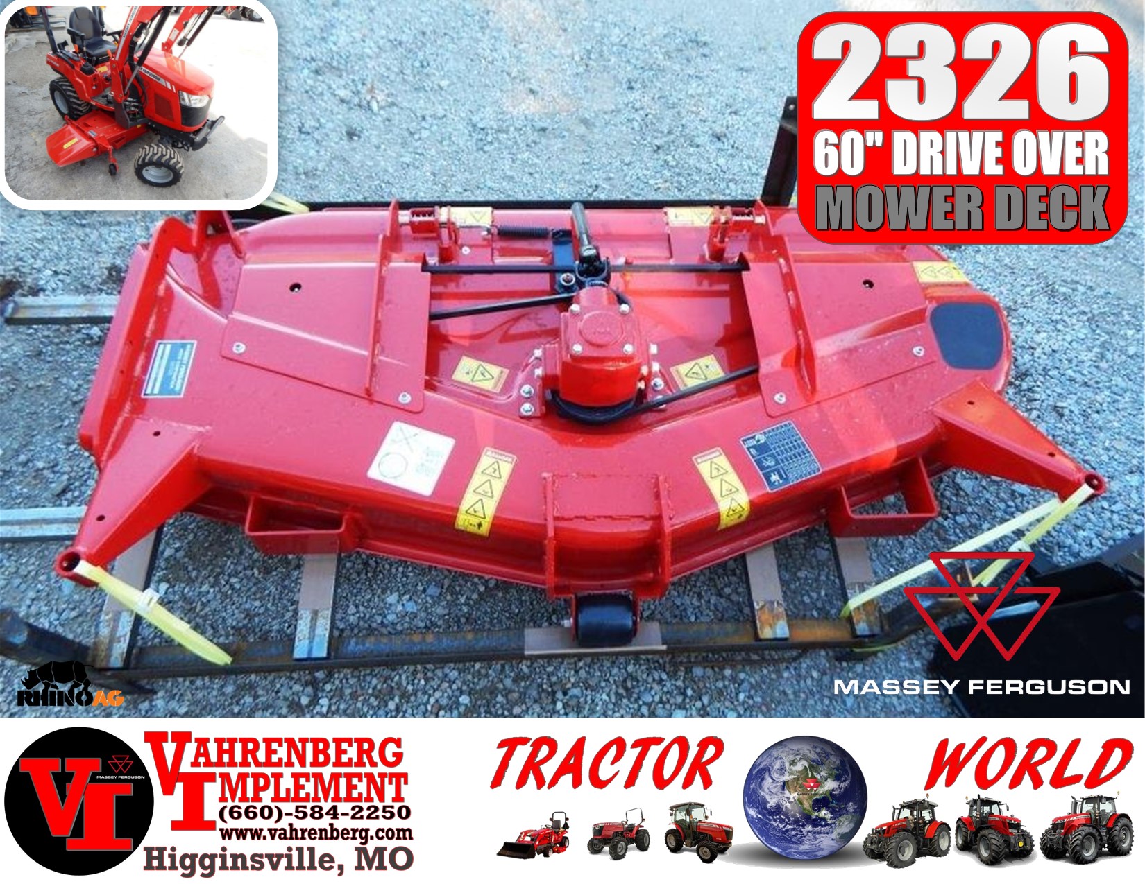 2025 Massey Ferguson 2326 Mower Deck