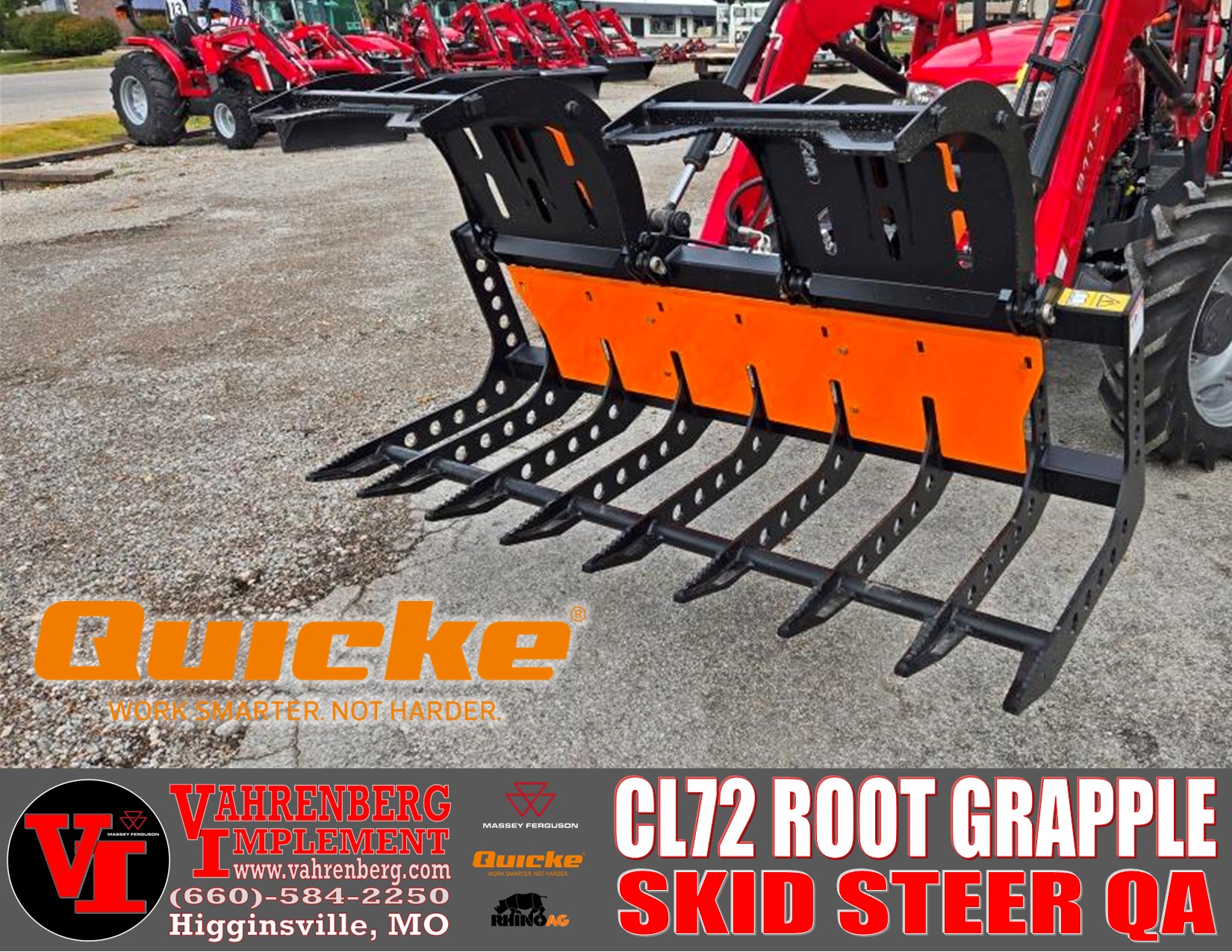 2026 Alo Quicke CL72 Root Grapple Rake